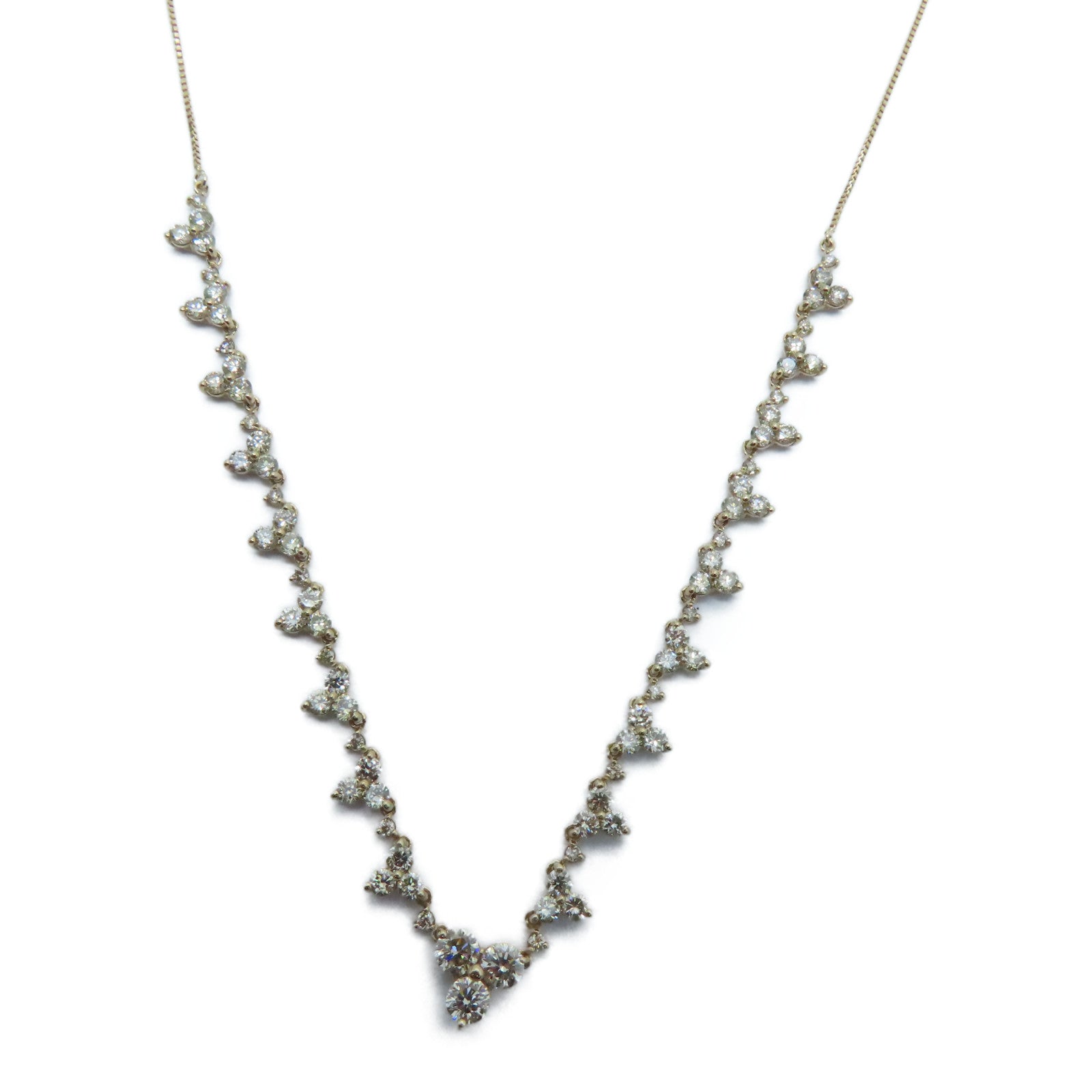 JEWELRY 【激減優惠】18K玫瑰金Diamond Necklace 1.830ct鑽石項鍊