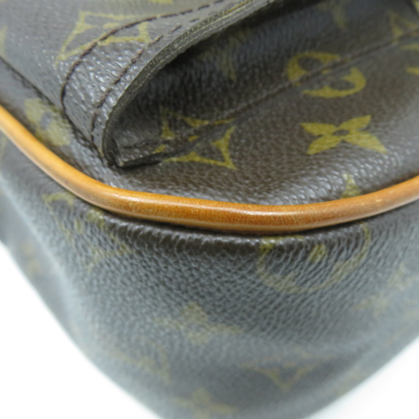 LOUIS VUITTON Monogram Hudson GM金扣肩背袋啡色