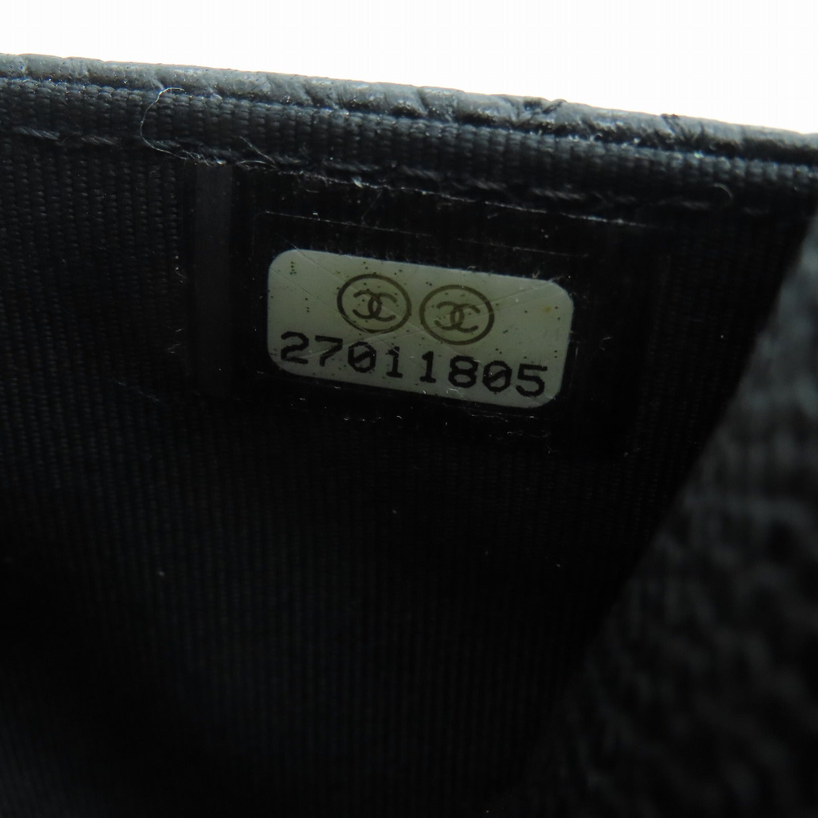 CHANEL 菱格Cavier皮革Chain Shoulder Bag銀扣鏈帶肩背袋黑色