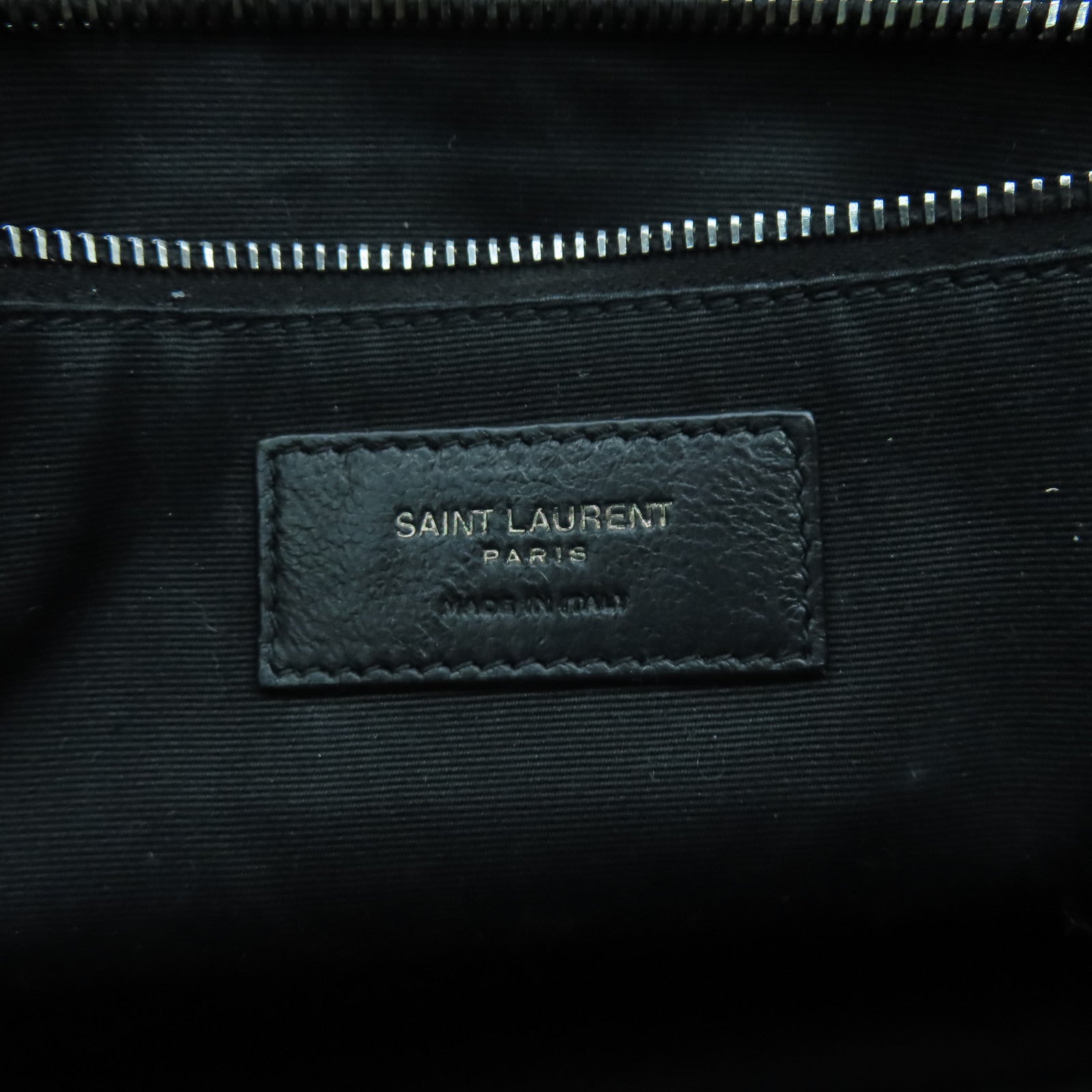 SAINT LAURENT 牛皮皮革Shoulder Bag銀扣鏈帶肩背袋白色