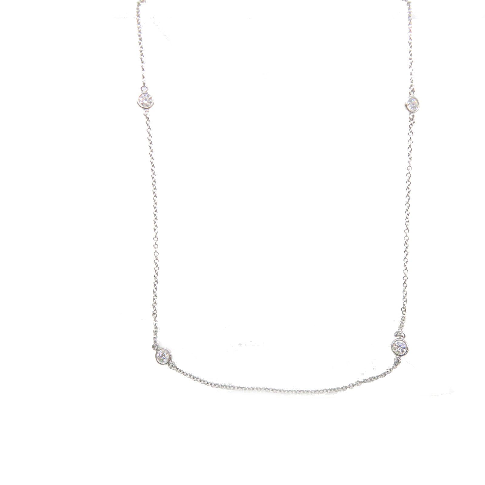 TIFFANY＆CO PT950铂金/钻石Diamond Necklace项链