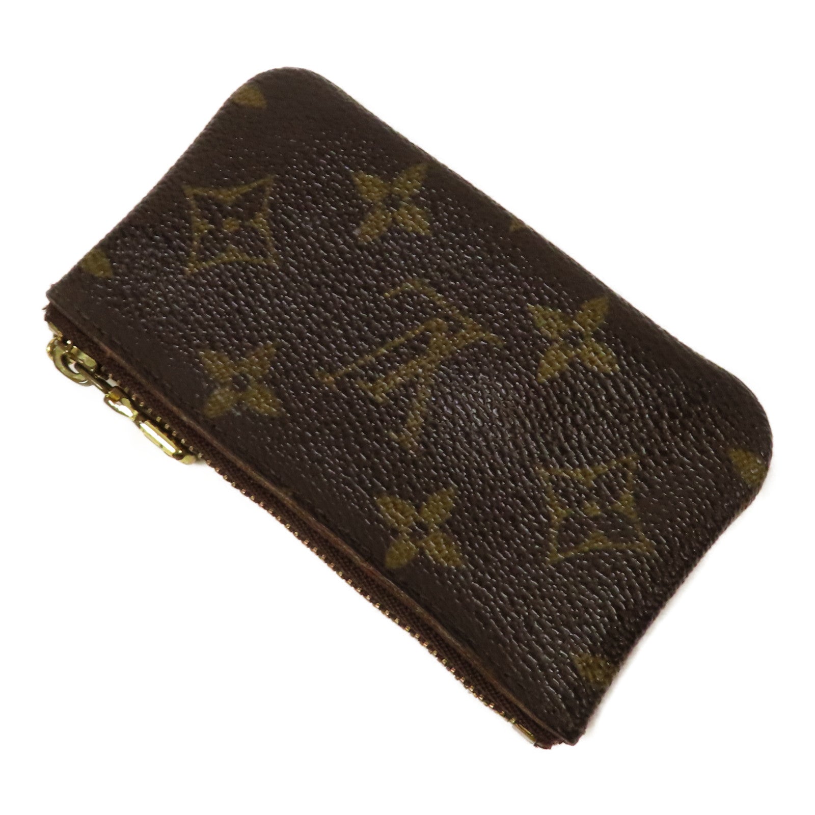LOUIS VUITTON Monogram Key & Coin Case金扣零錢包啡色