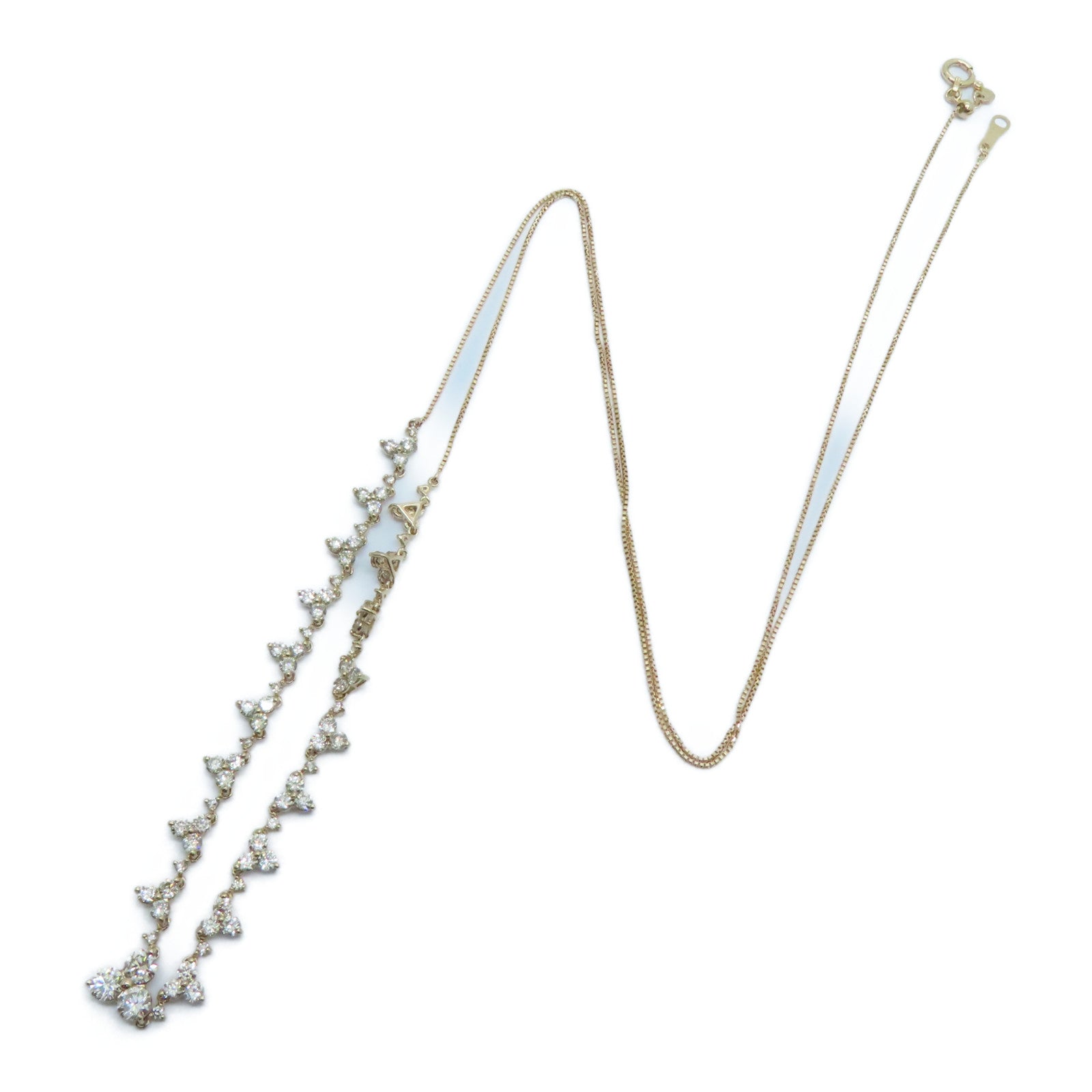 JEWELRY 【激減優惠】18K玫瑰金Diamond Necklace 1.830ct鑽石項鍊