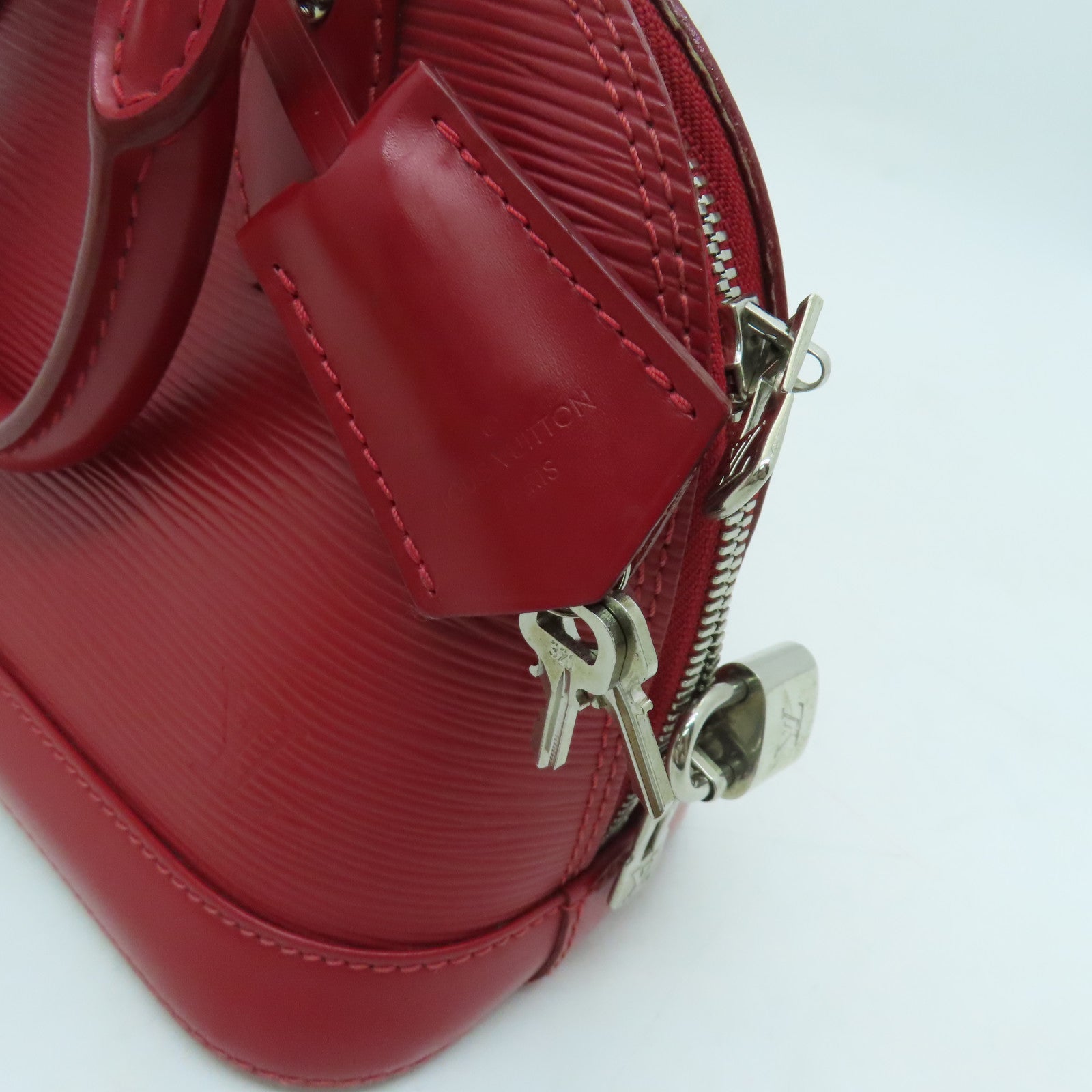 LOUIS VUITTON 【激減優惠】Epi Alma BB銀扣手挽肩背兩用袋紅色