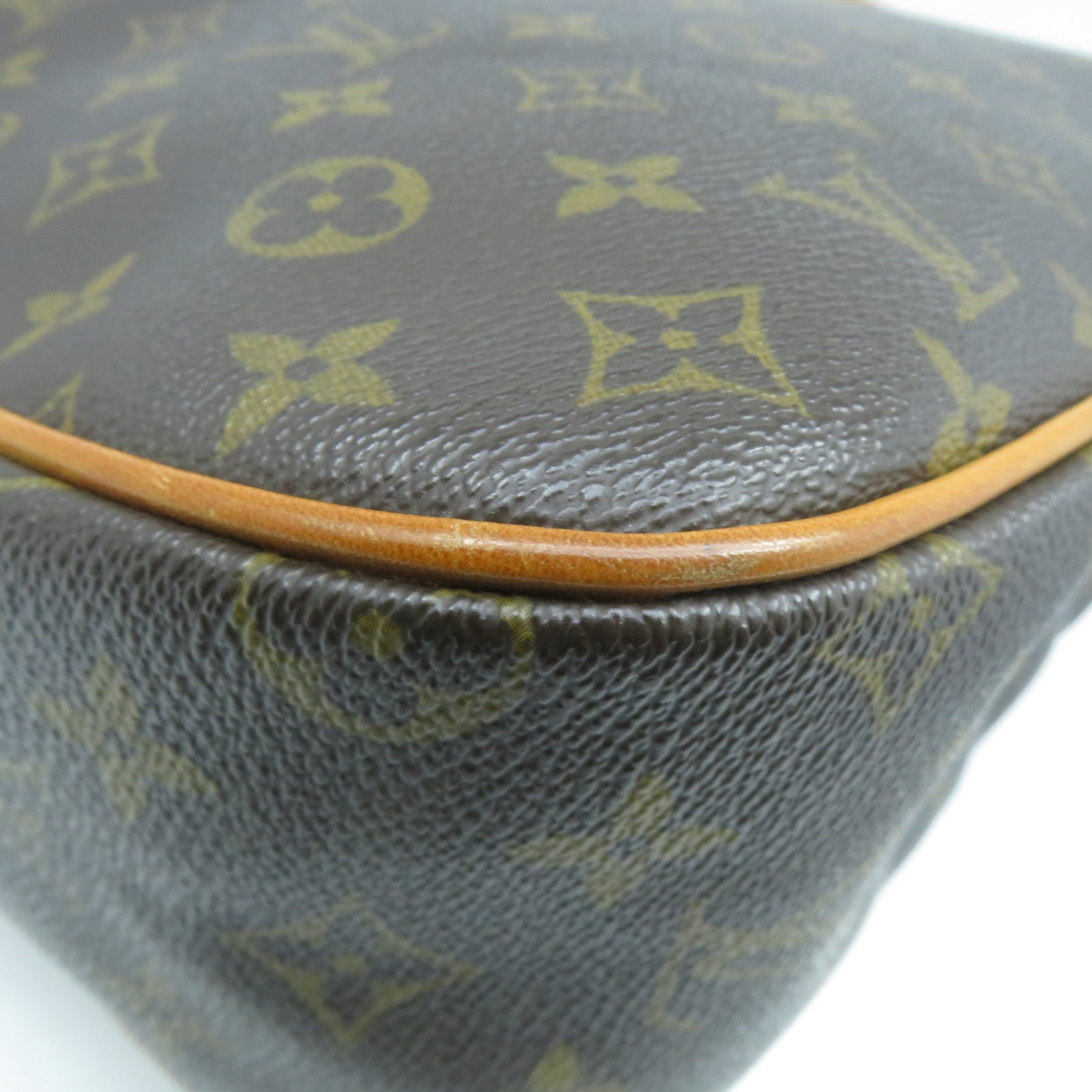 LOUIS VUITTON Monogram Hudson GM金扣肩背袋啡色