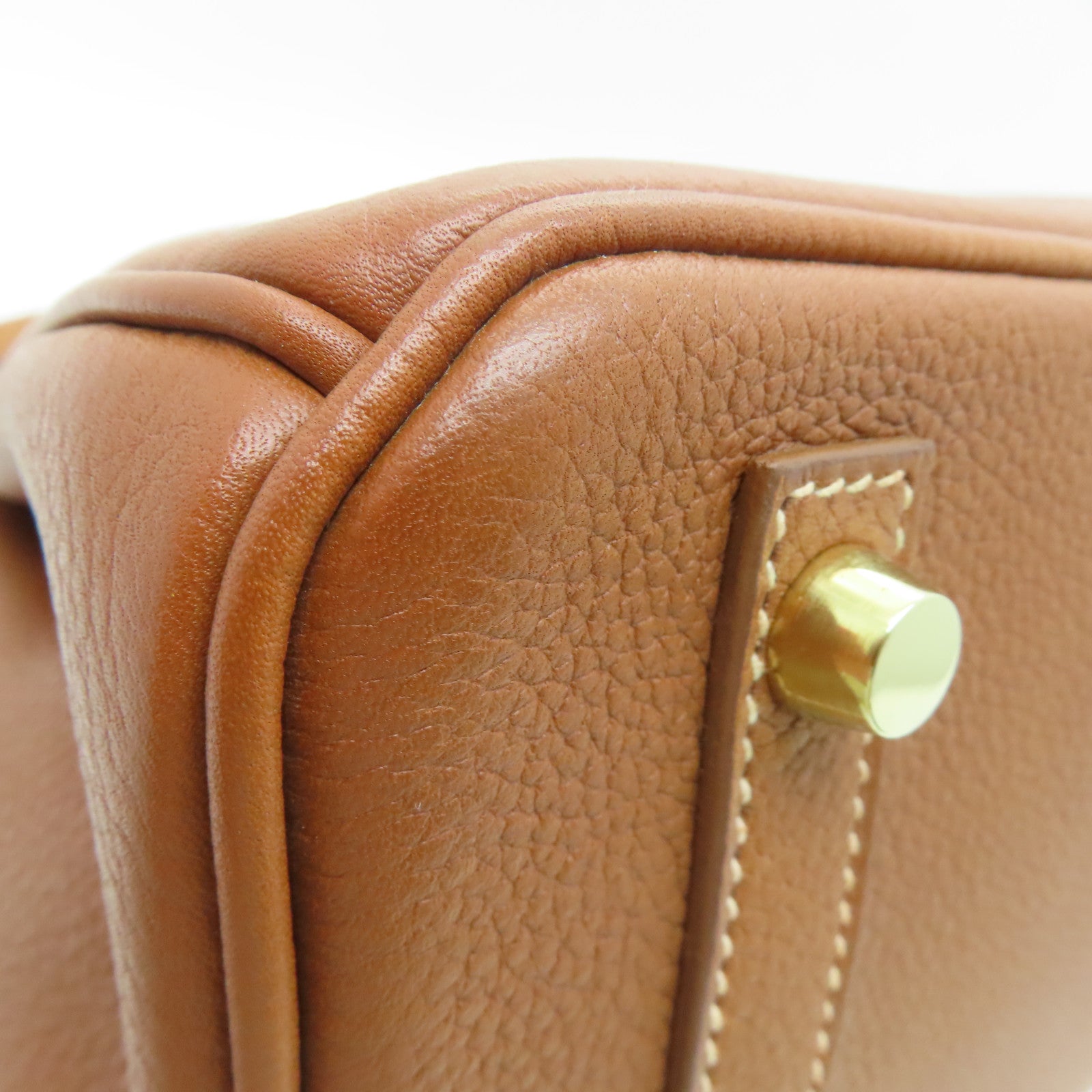 HERMES Vache Trekking皮革Birkin 30金扣手挽袋Gold/啡色