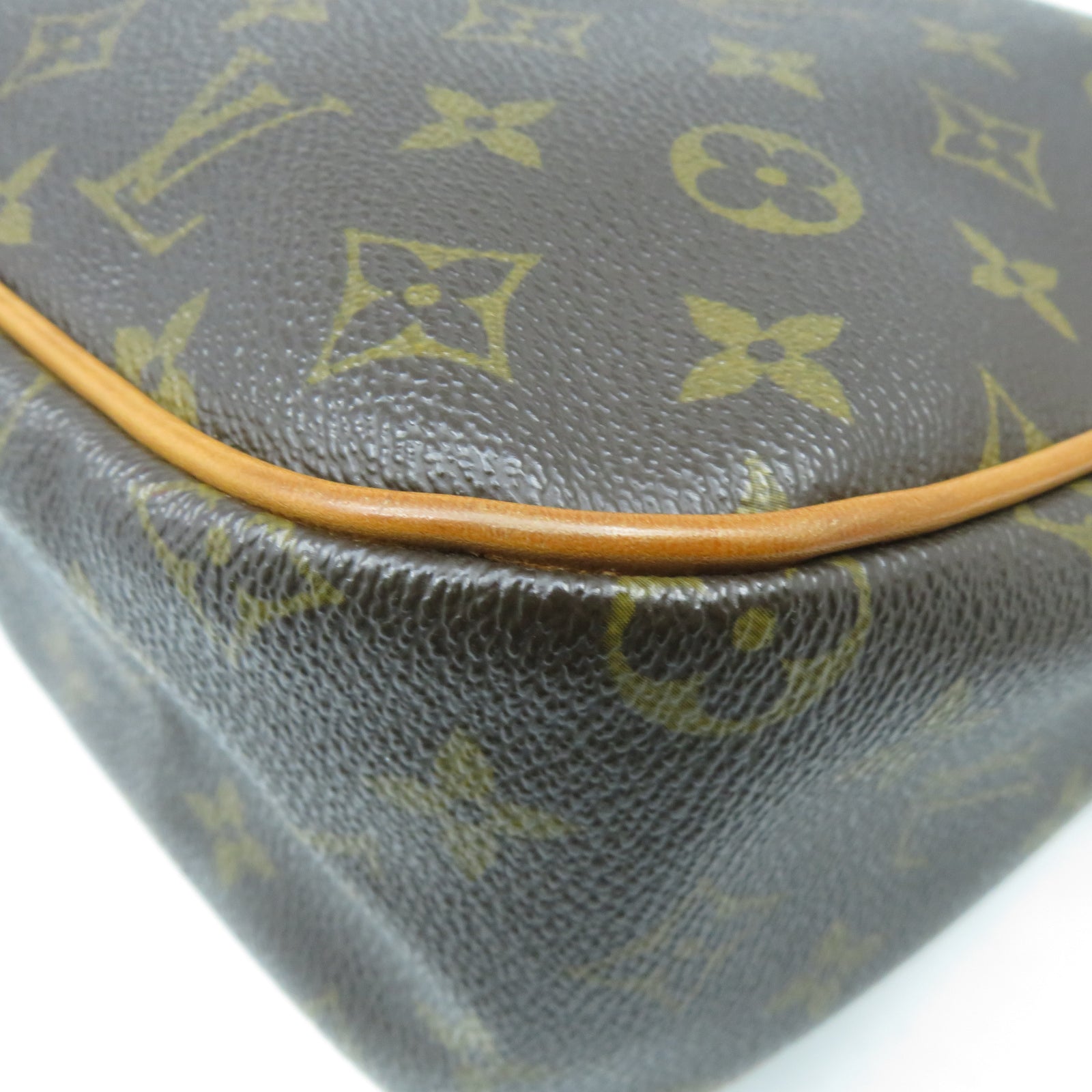 LOUIS VUITTON Monogram Hudson GM金扣肩背袋啡色