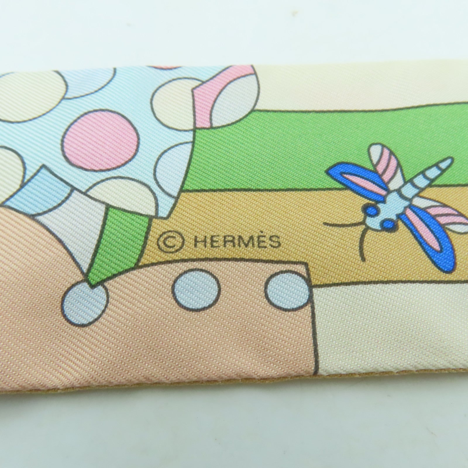 HERMES 丝质Twilly丝巾彩色