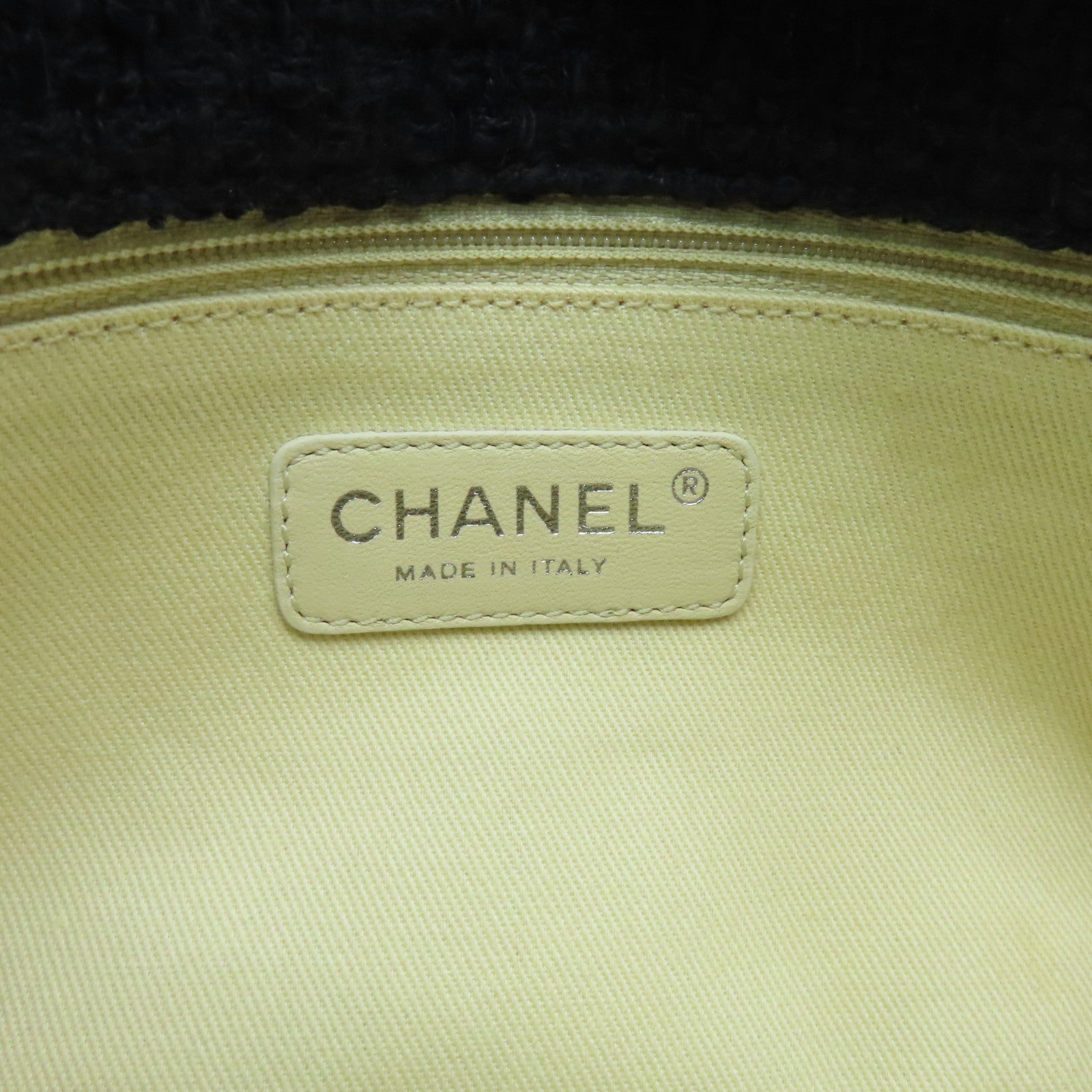 CHANEL 【激減優惠】菱格斜紋軟呢Chain Shoulder Bag銀扣鏈帶肩背袋深藍色