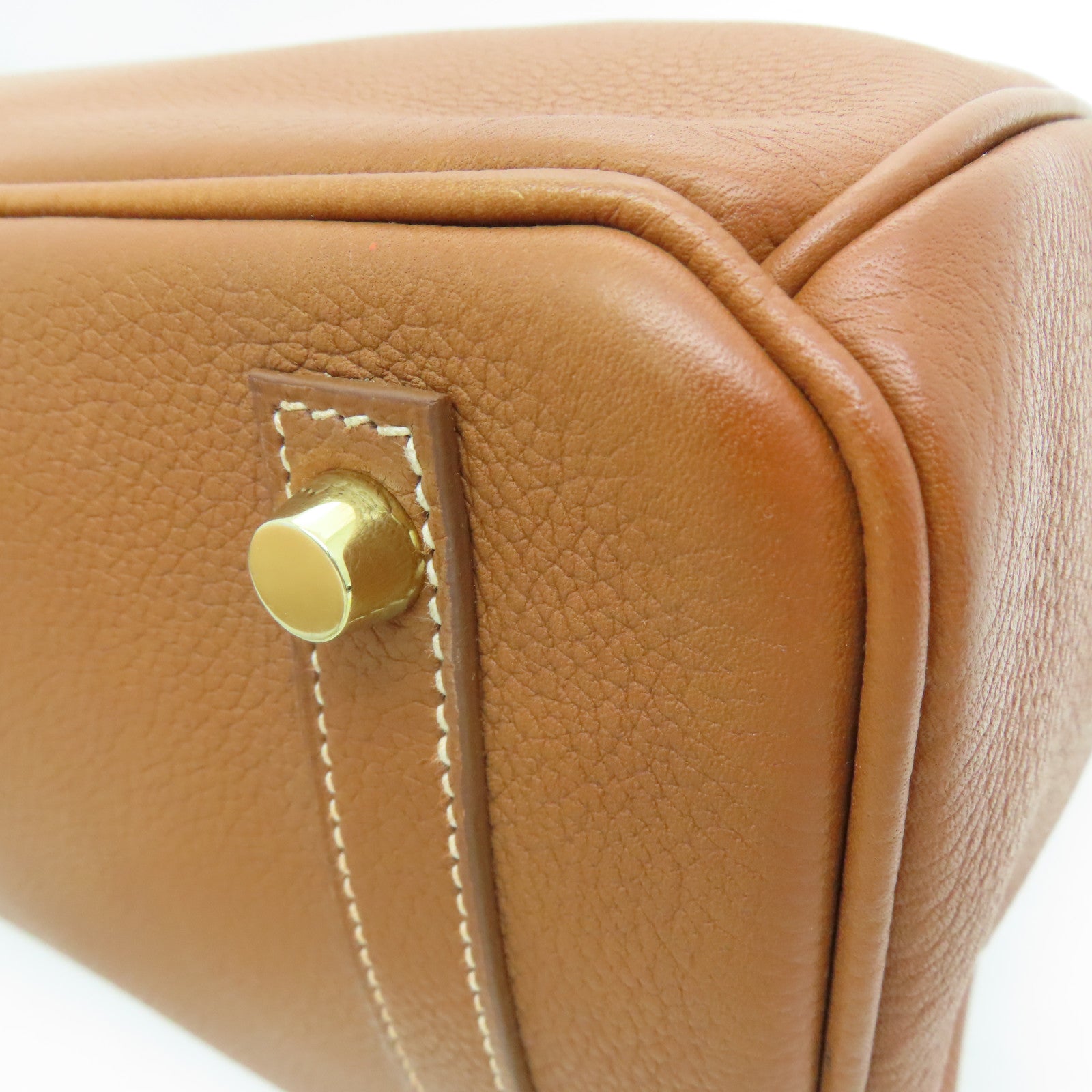 HERMES Vache Trekking皮革Birkin 30金扣手挽袋Gold/啡色