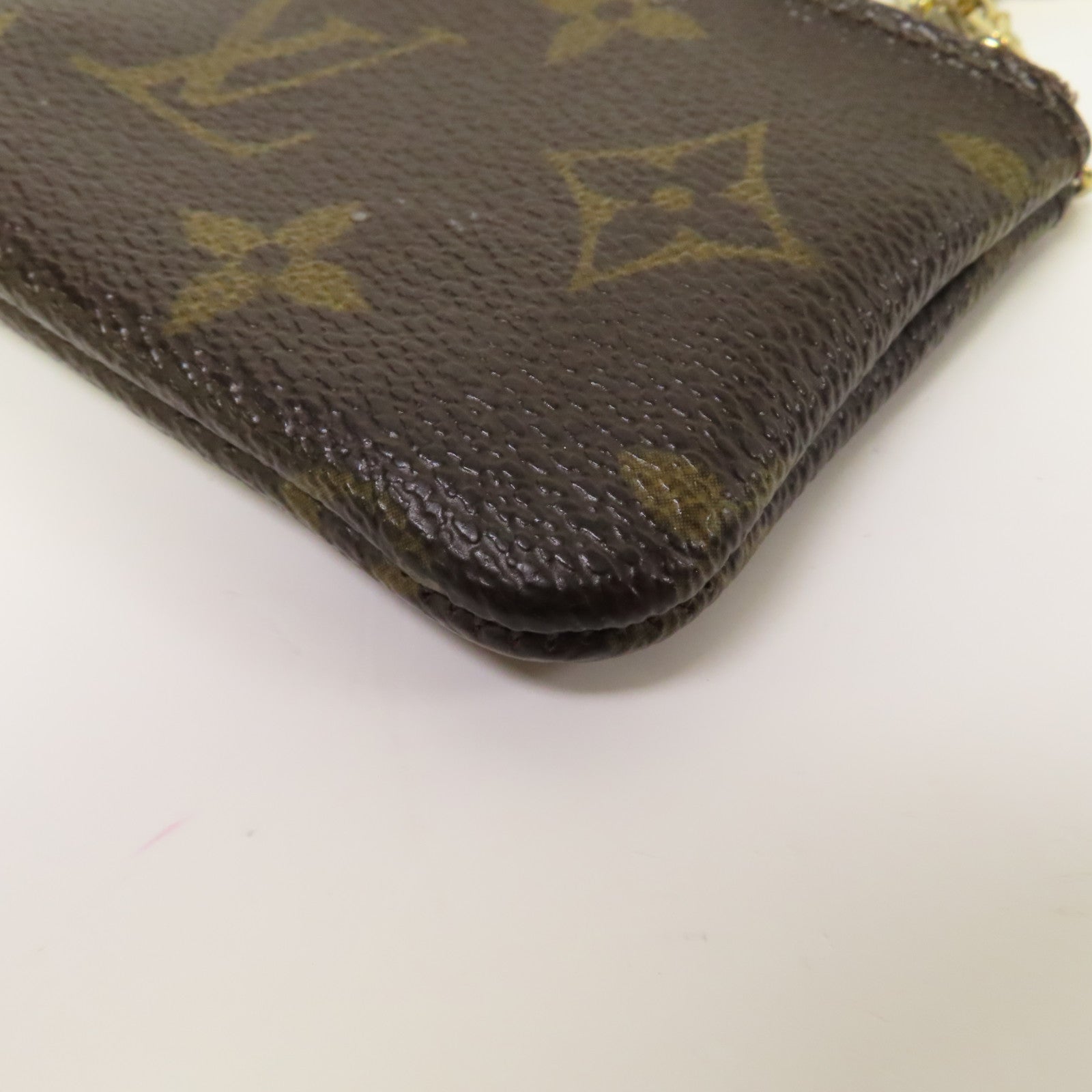 LOUIS VUITTON Monogram Key & Coin Case金扣零錢包啡色