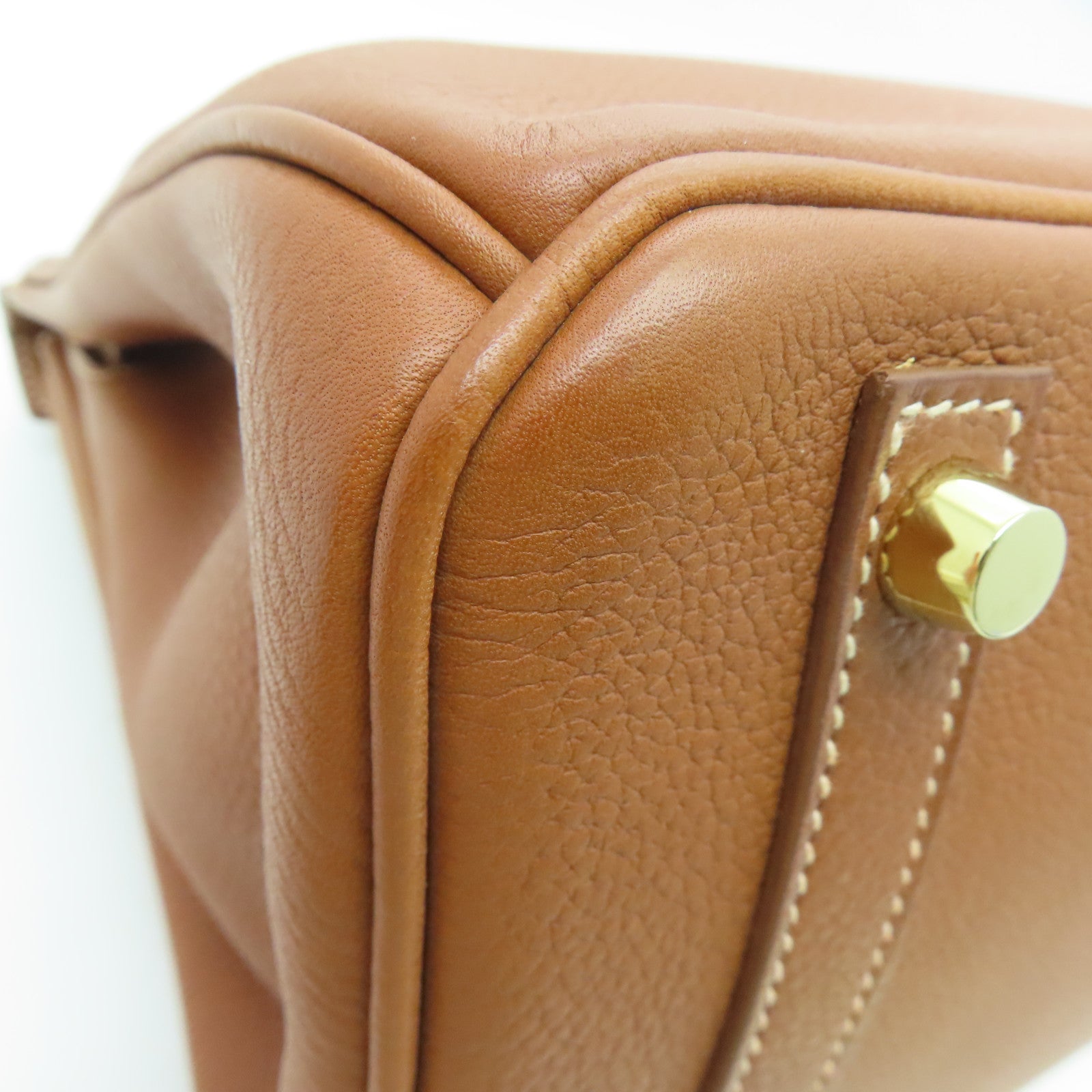 HERMES Vache Trekking皮革Birkin 30金扣手挽袋Gold/啡色