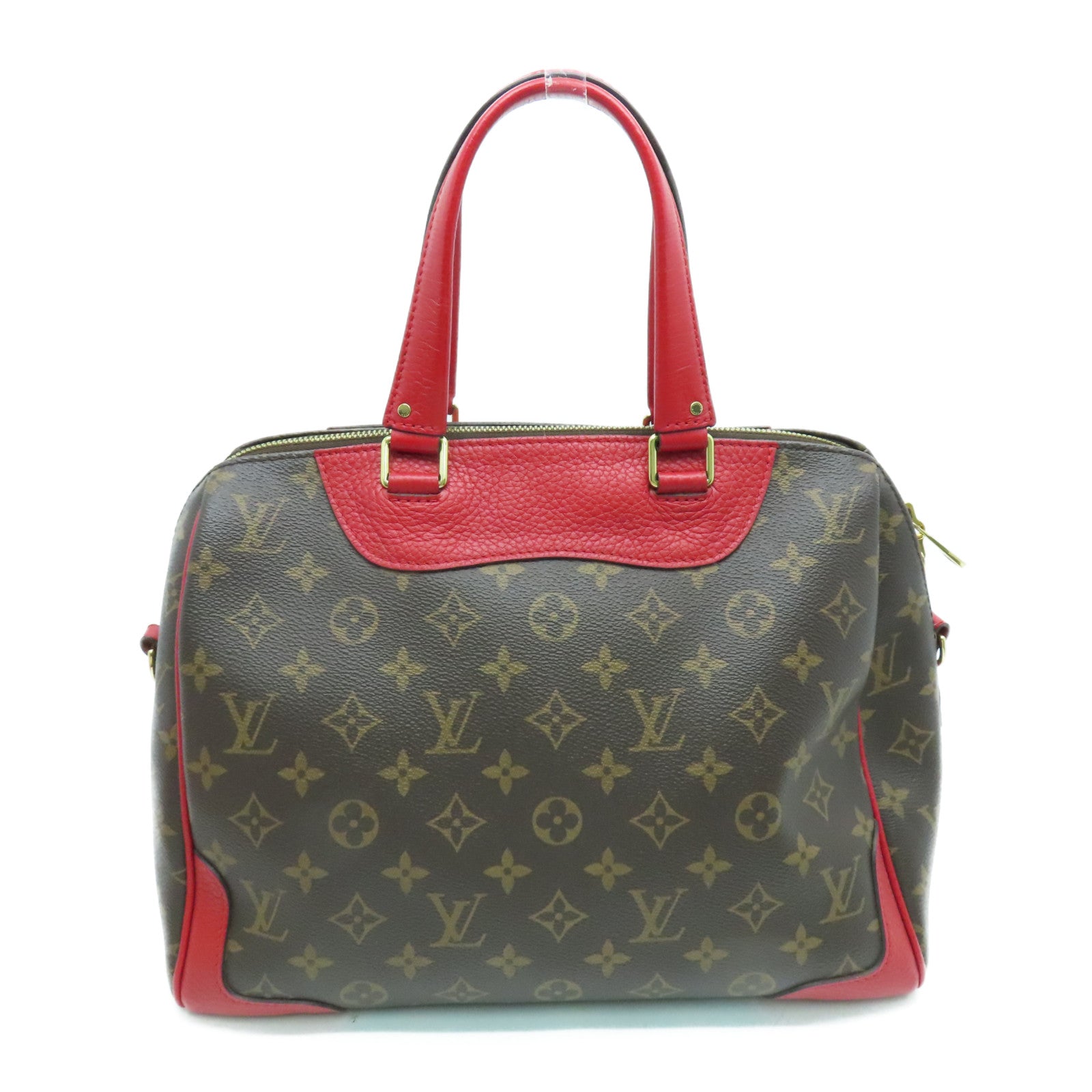 LOUIS VUITTON Monogram Retiro PM 2 way Shoulder Bag金扣手挽肩背兩用袋啡色