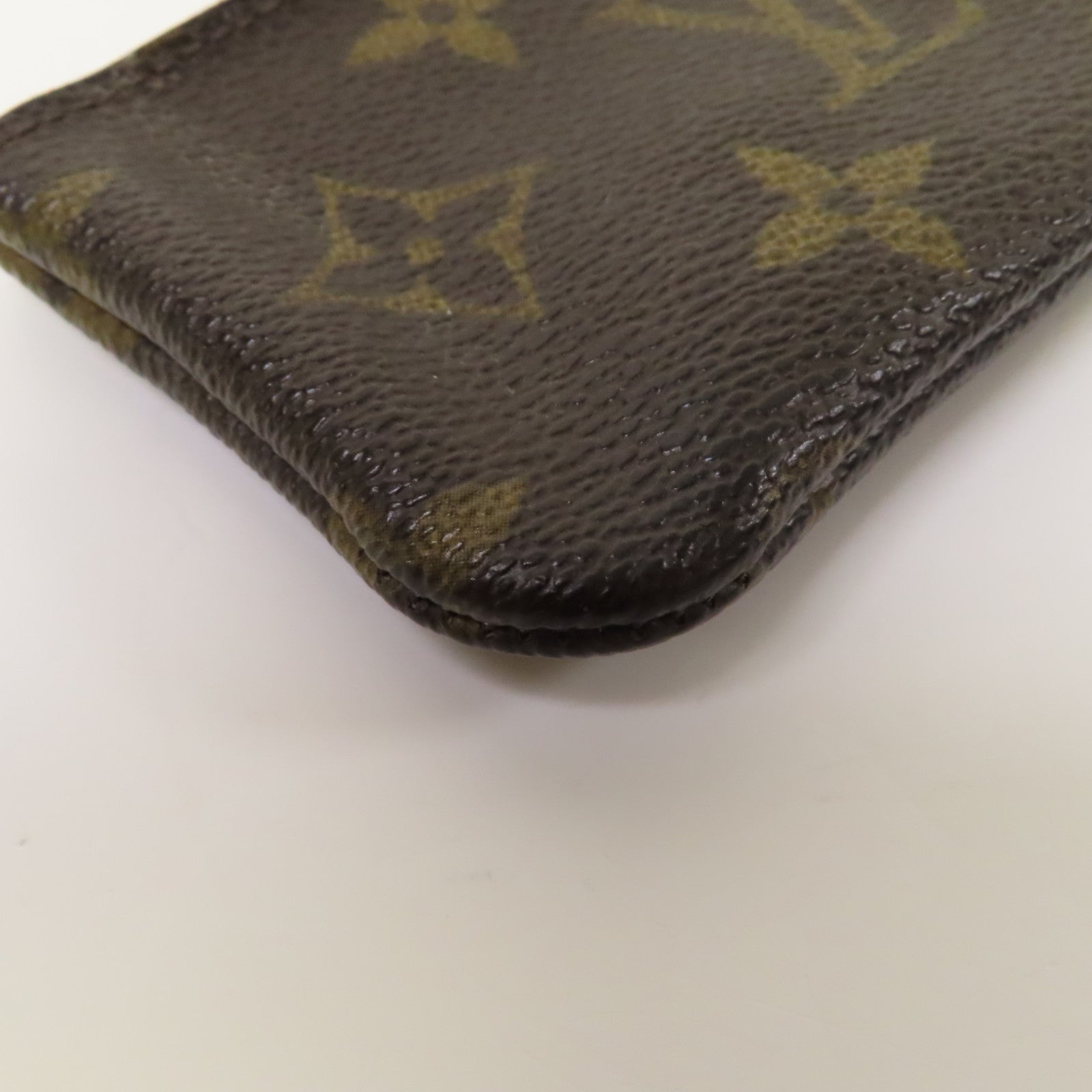 LOUIS VUITTON Monogram Key & Coin Case金扣零錢包啡色