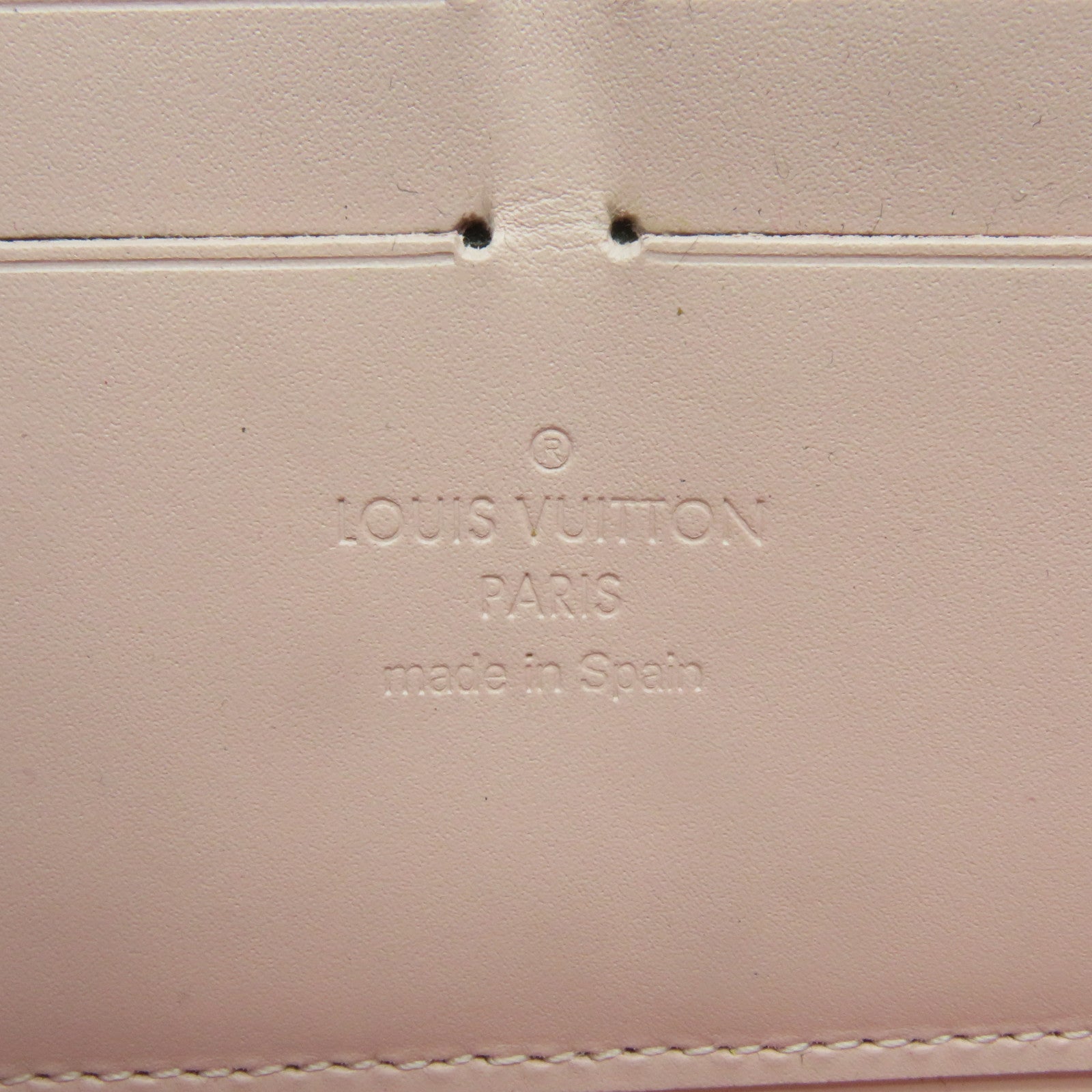 LOUIS VUITTON Mono-Vernis Zipper Long Wallet金扣拉链长钱包粉红色