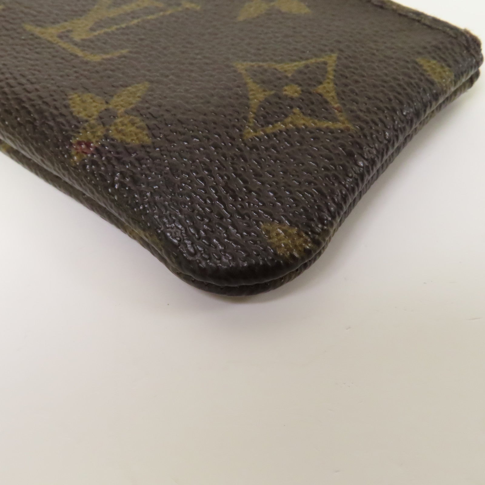 LOUIS VUITTON Monogram Key & Coin Case金扣零錢包啡色