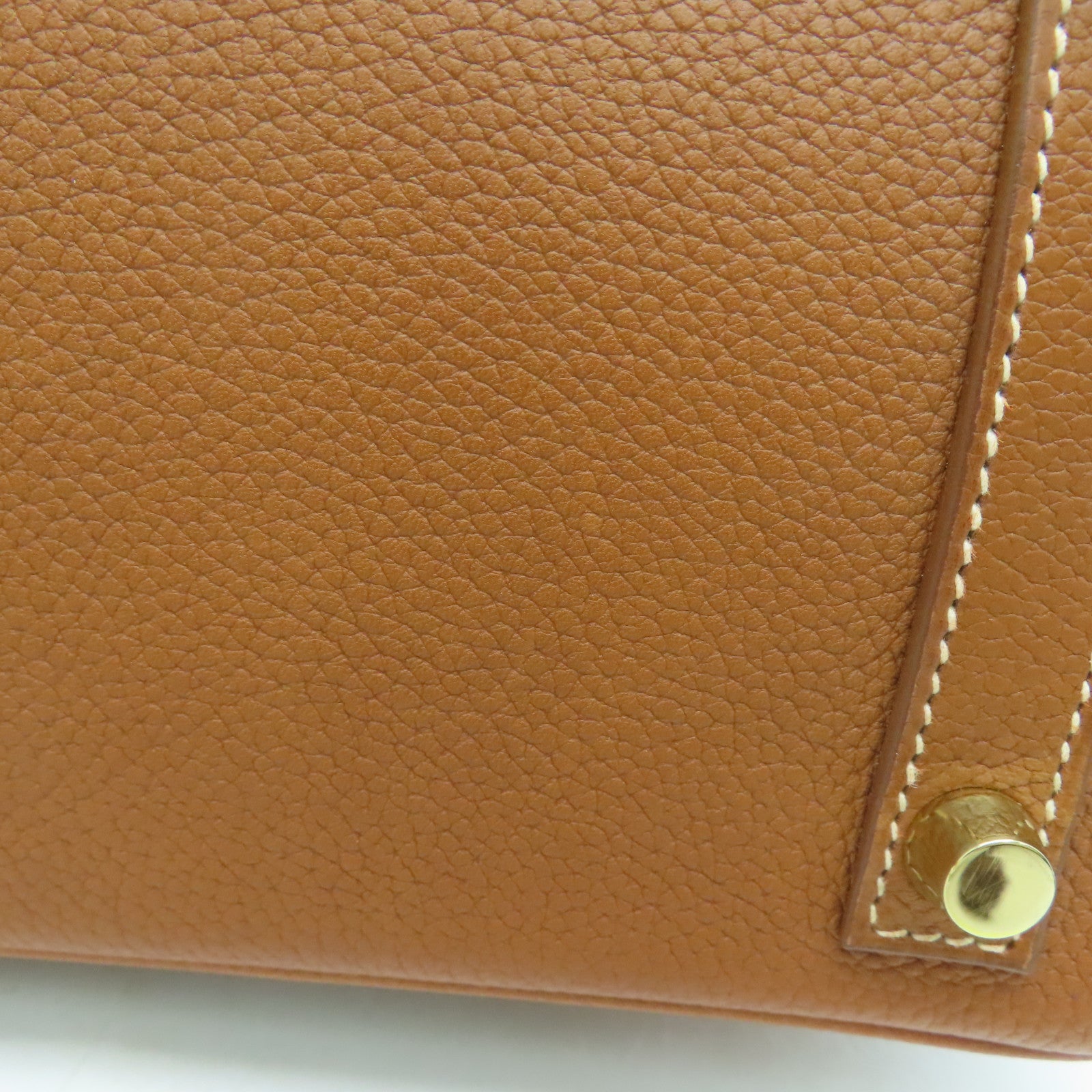 HERMES Vache Trekking皮革Birkin 30金扣手挽袋Gold/啡色