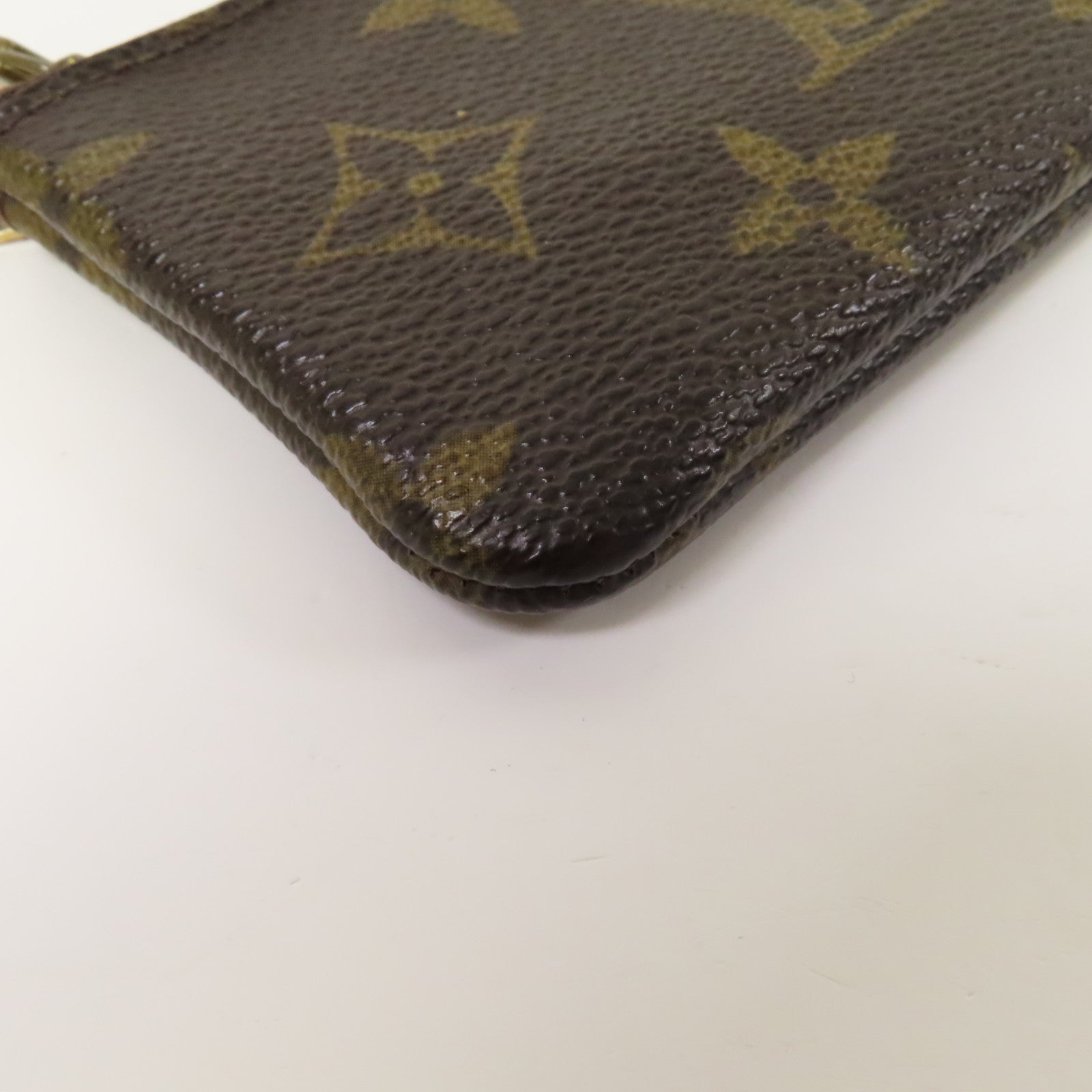 LOUIS VUITTON Monogram Key & Coin Case金扣零錢包啡色