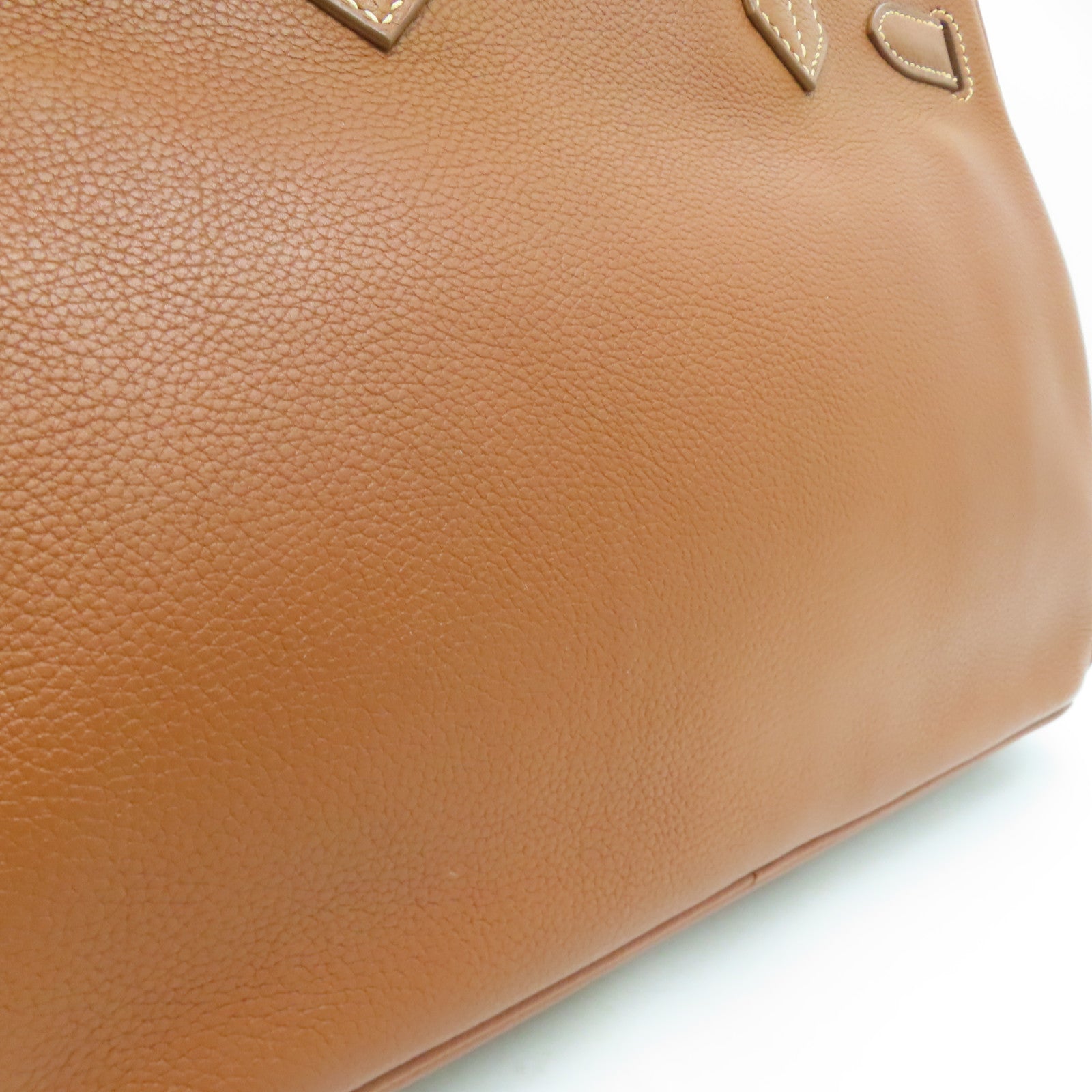 HERMES Vache Trekking皮革Birkin 30金扣手挽袋Gold/啡色