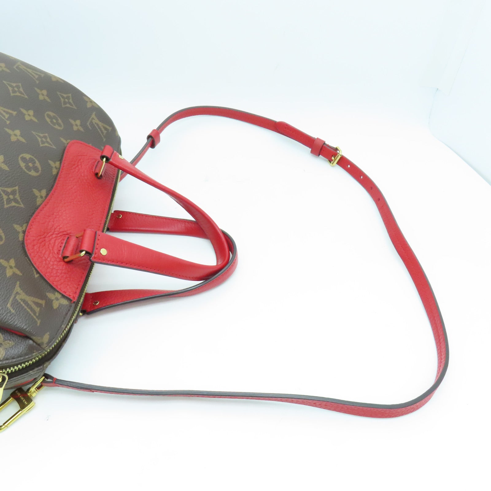 LOUIS VUITTON Monogram Retiro PM 2 way Shoulder Bag金扣手挽肩背兩用袋啡色