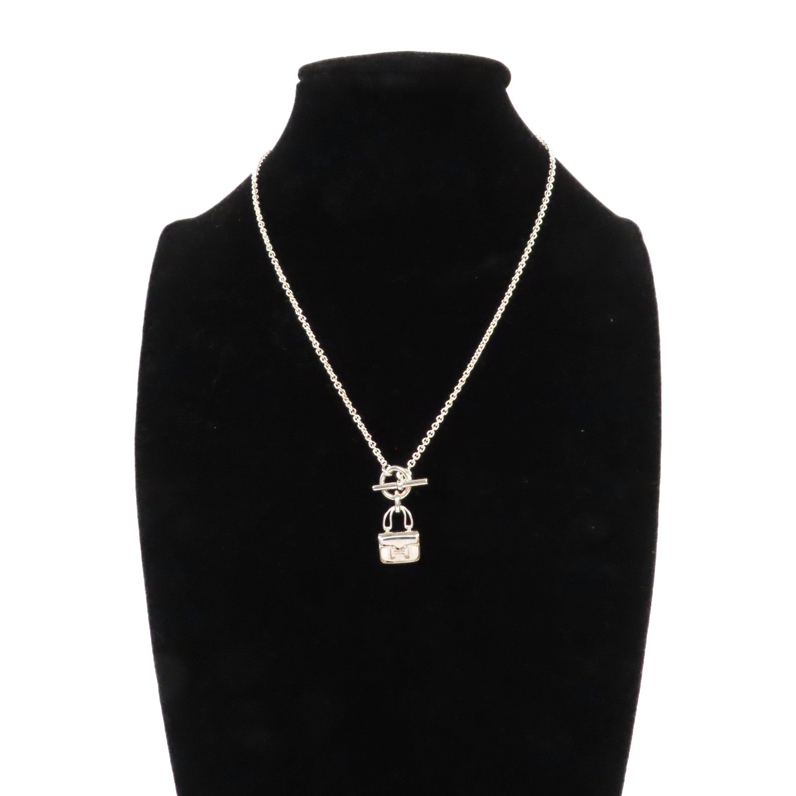 HERMES 925純銀Kelly Necklace項鍊銀色