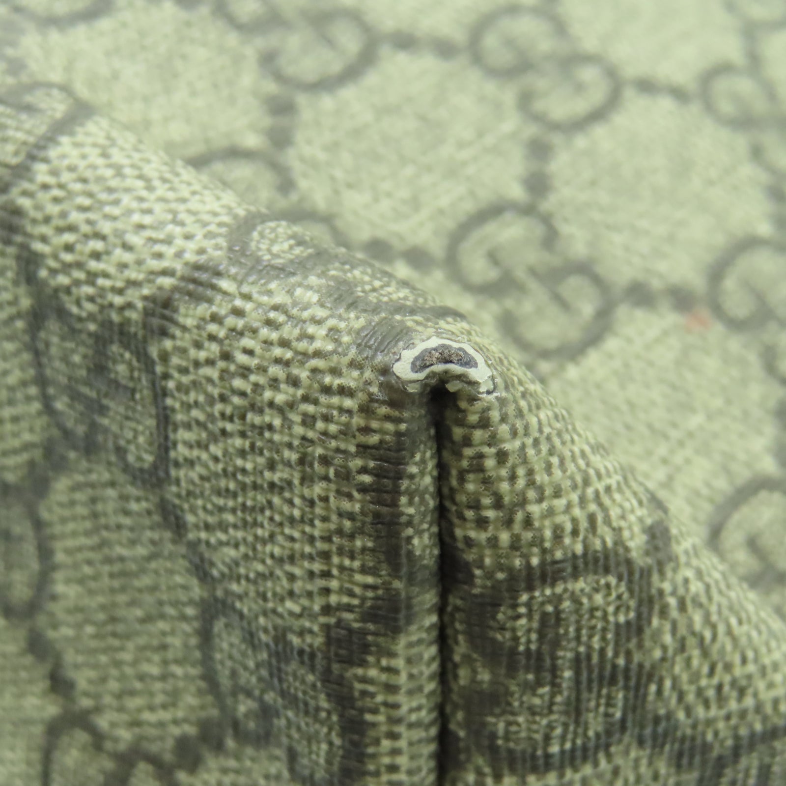 GUCCI 塗層帆布Tote Bag銀扣手挽袋棕色