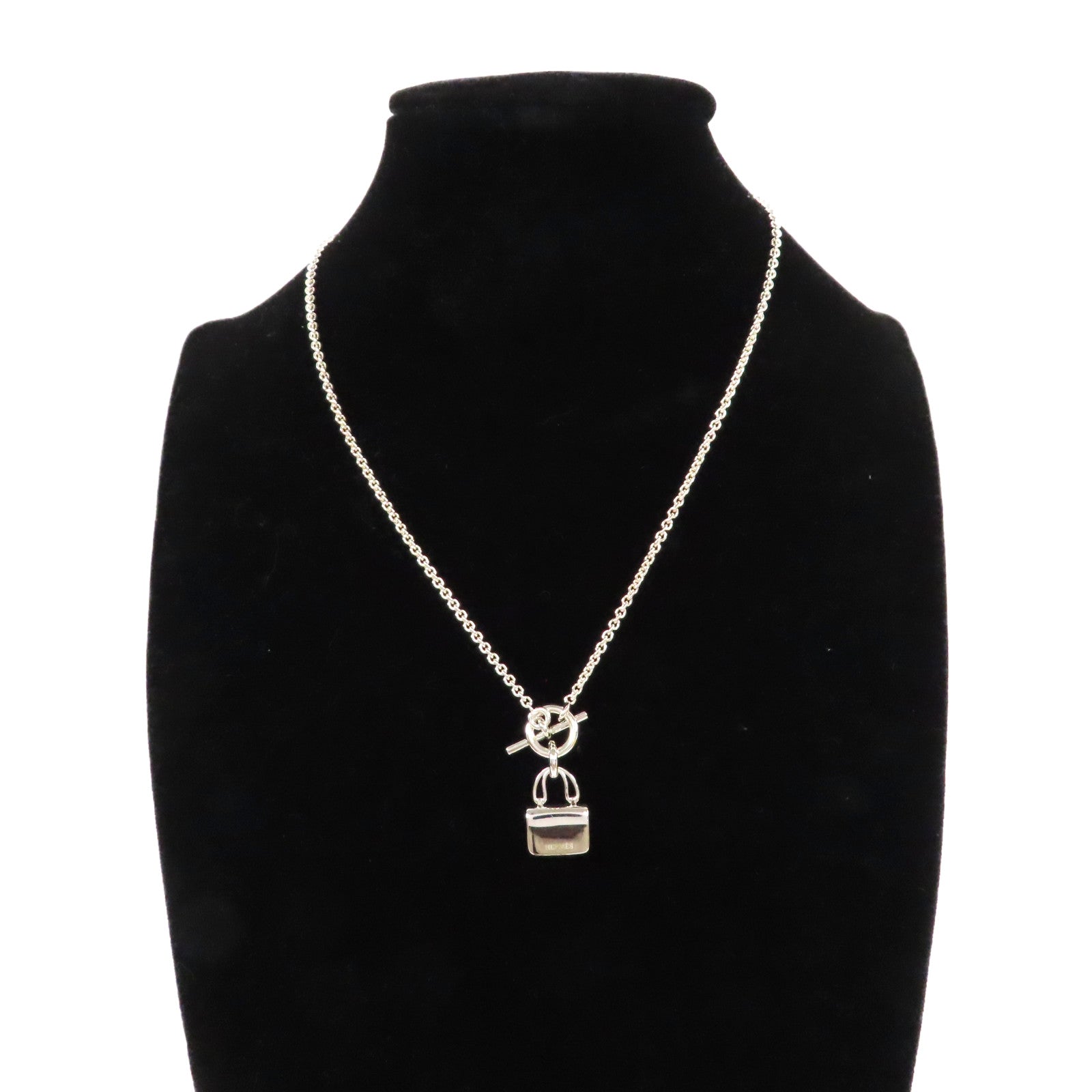 HERMES 925純銀Kelly Necklace項鍊銀色