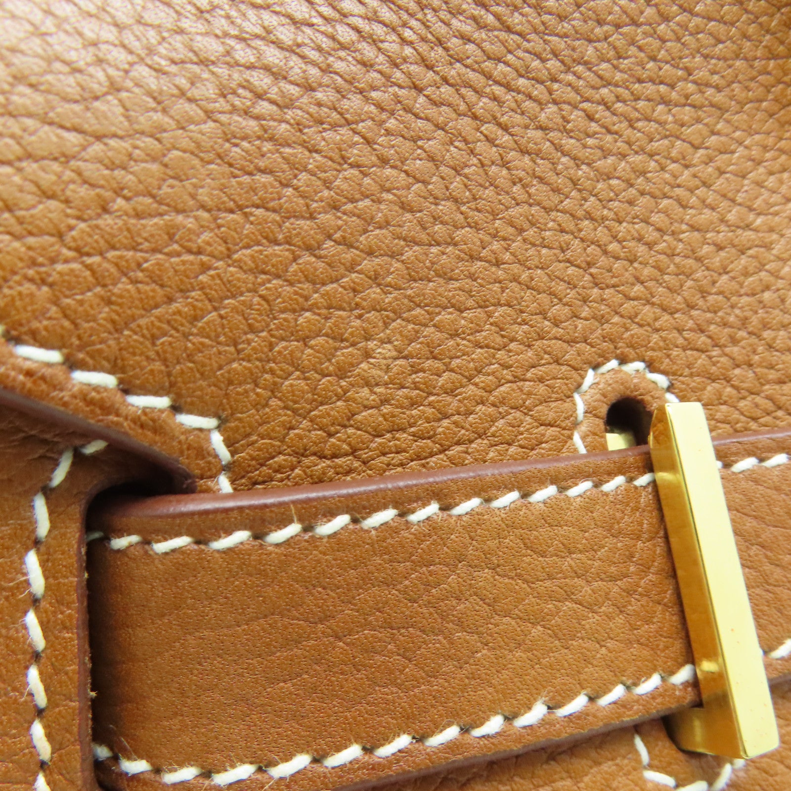 HERMES Vache Trekking皮革Birkin 30金扣手挽袋Gold/啡色