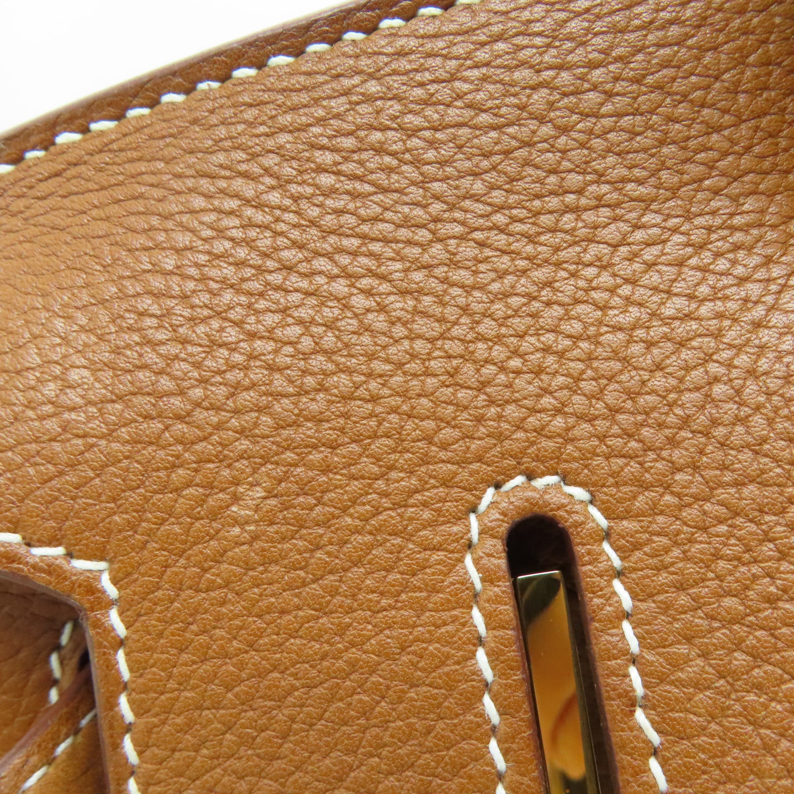 HERMES Vache Trekking皮革Birkin 30金扣手挽袋Gold/啡色