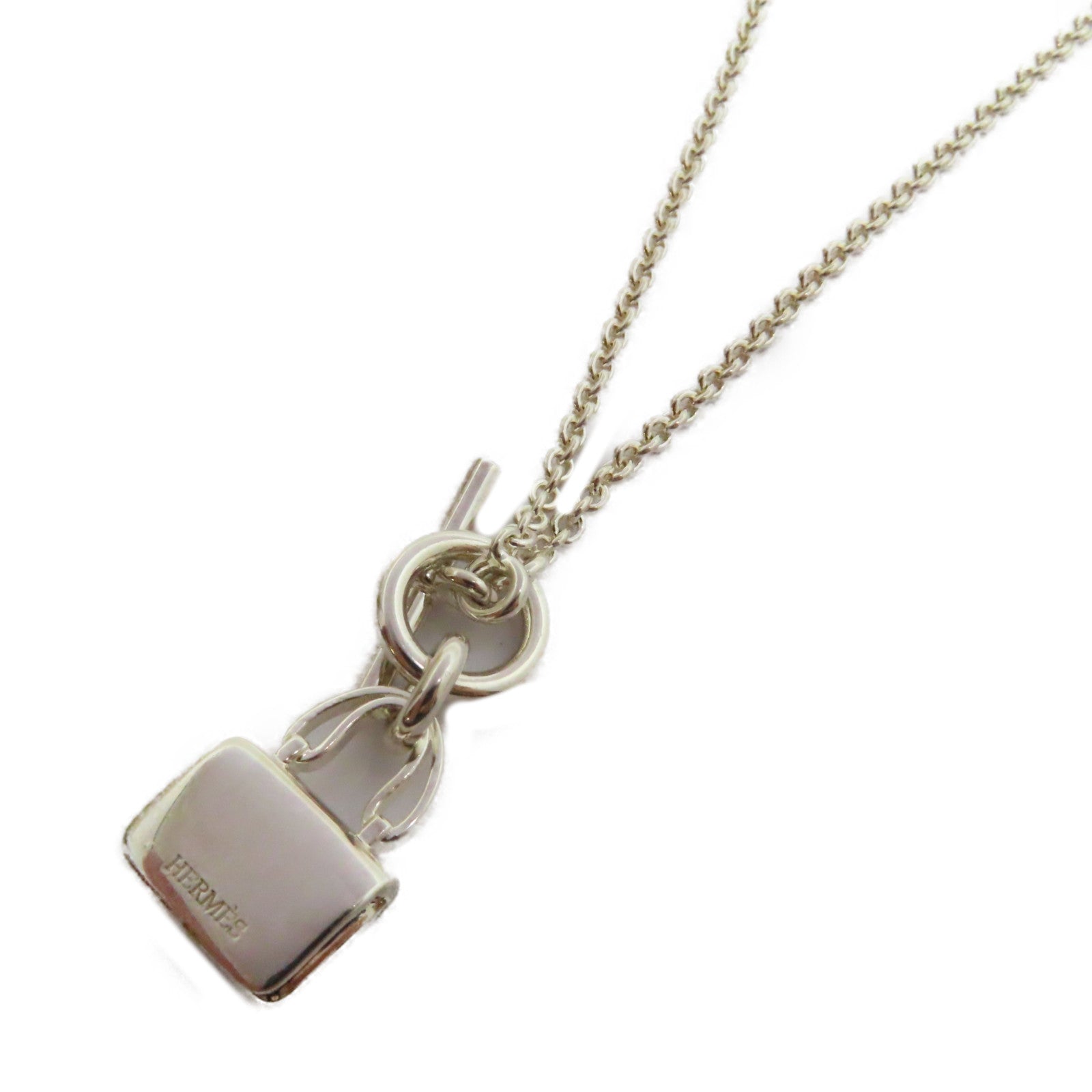 HERMES 925純銀Kelly Necklace項鍊銀色