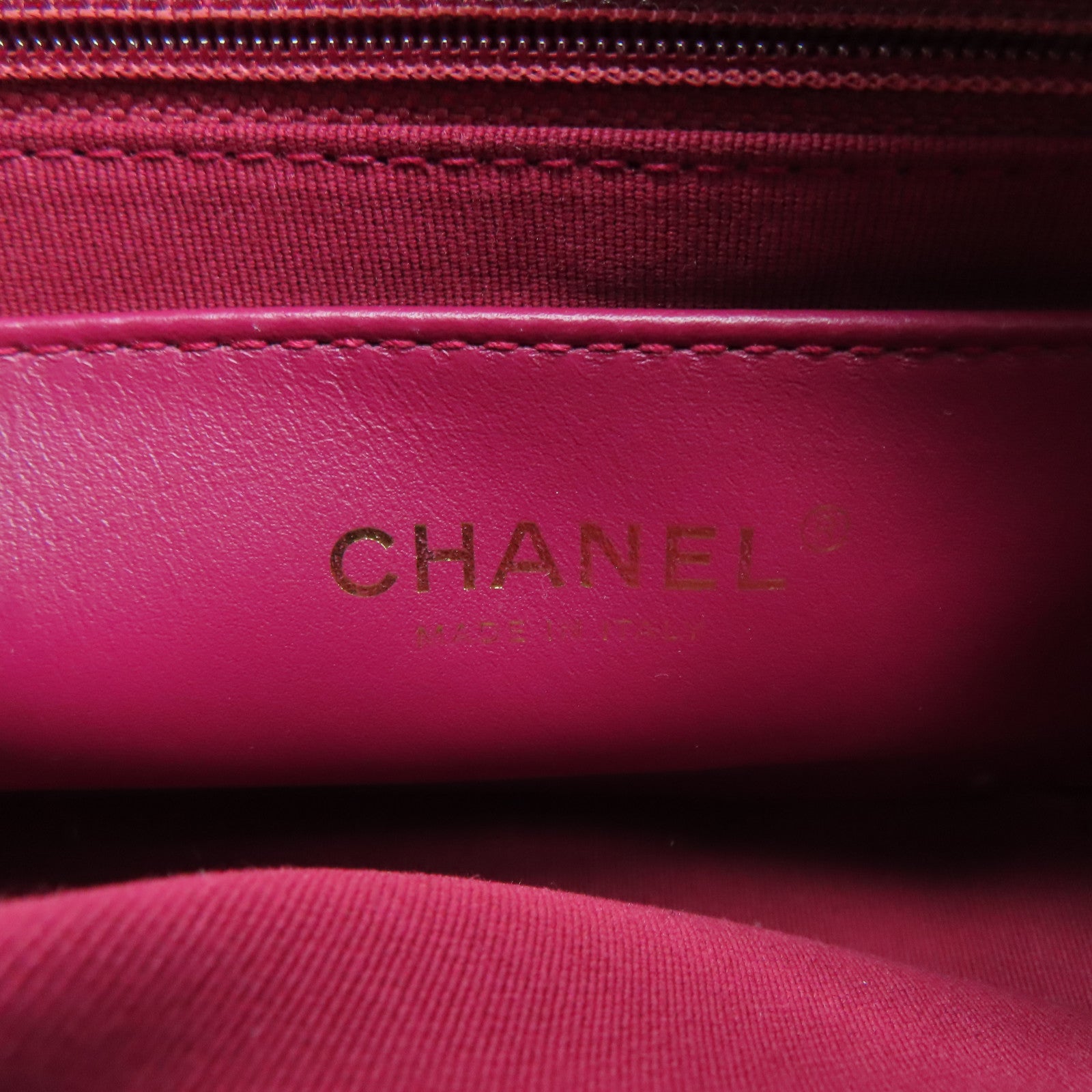 CHANEL 菱格羊皮皮革Chain Shoulder金扣鏈帶肩背袋黑色