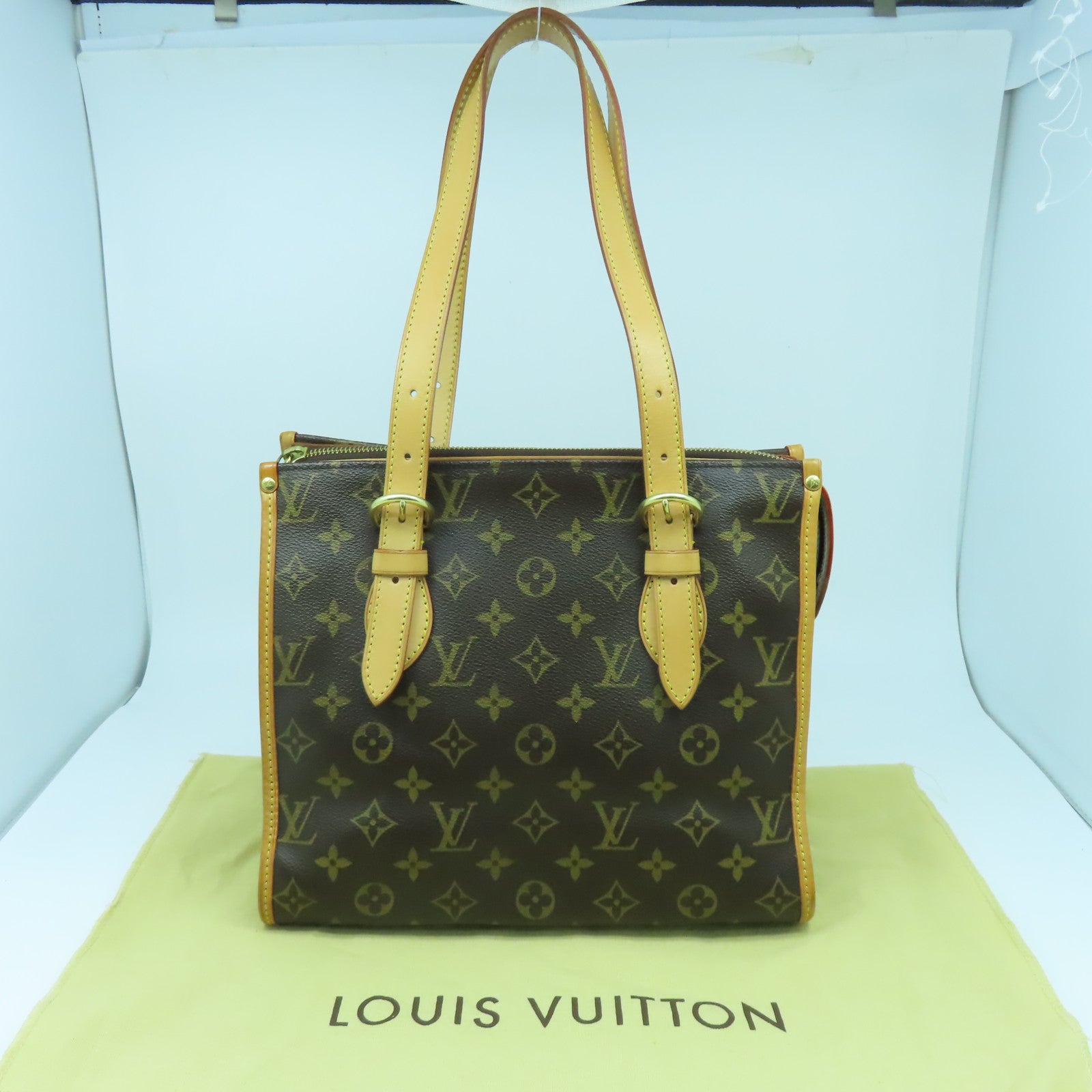 LOUIS VUITTON Monogram Popincourt Haut金扣肩背袋啡色