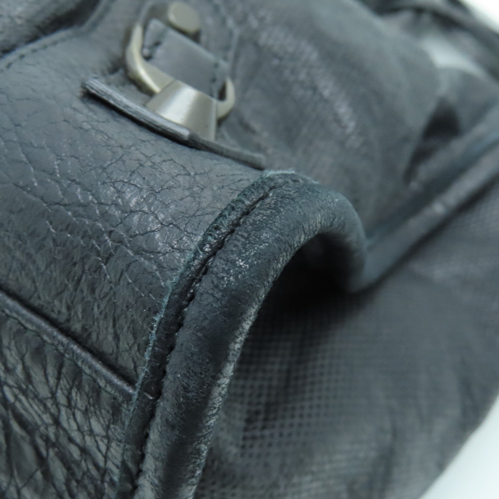 BALENCIAGA 牛皮皮革City金扣手挽肩背兩用袋黑色