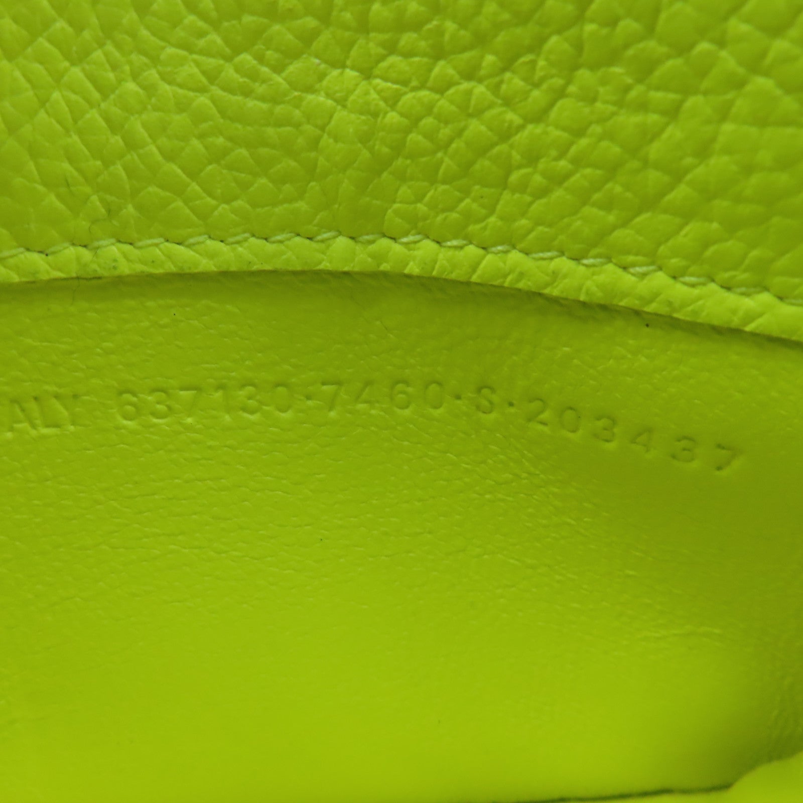 BALENCIAGA 牛皮皮革Card Case銀扣卡片套黃色