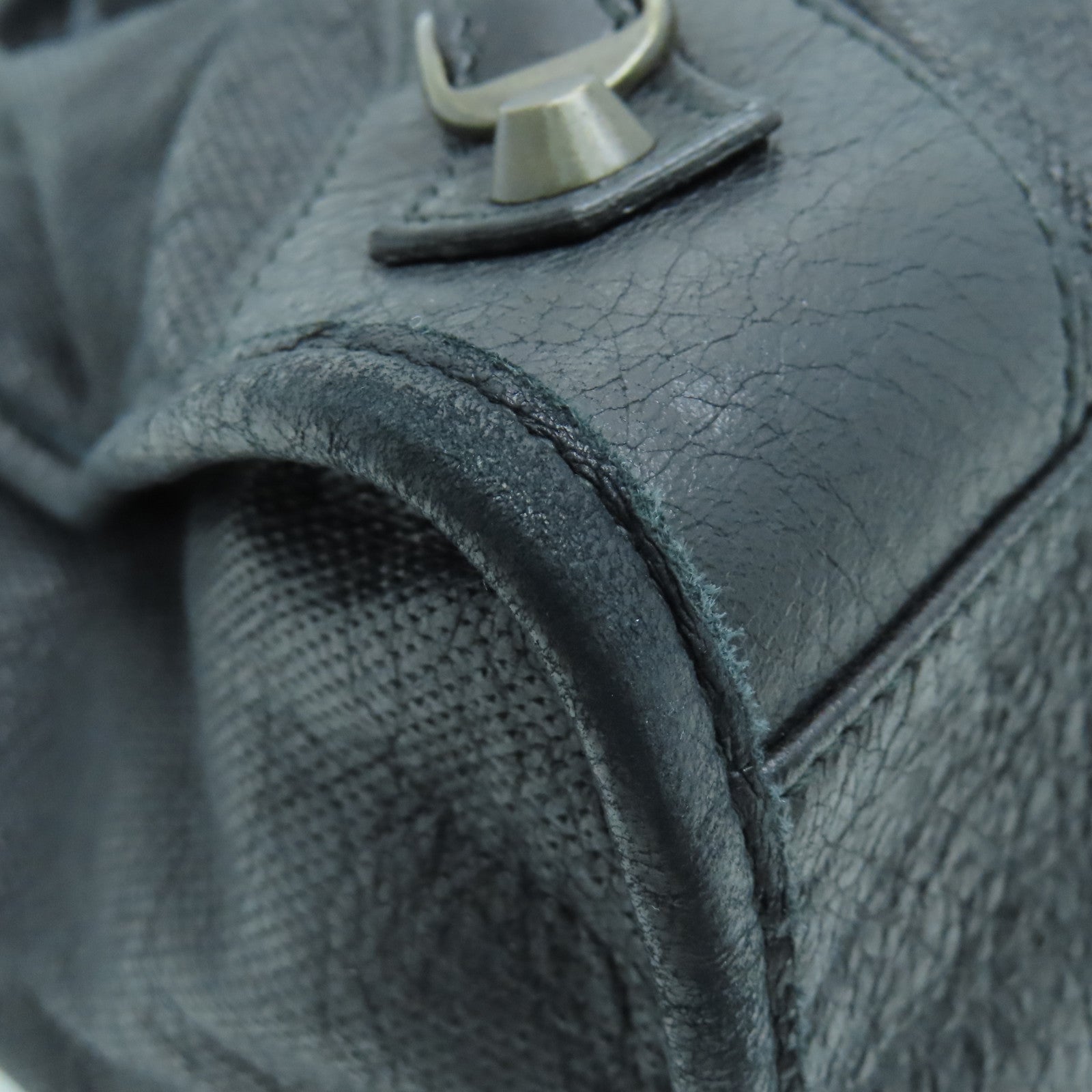 BALENCIAGA 牛皮皮革City金扣手挽肩背兩用袋黑色
