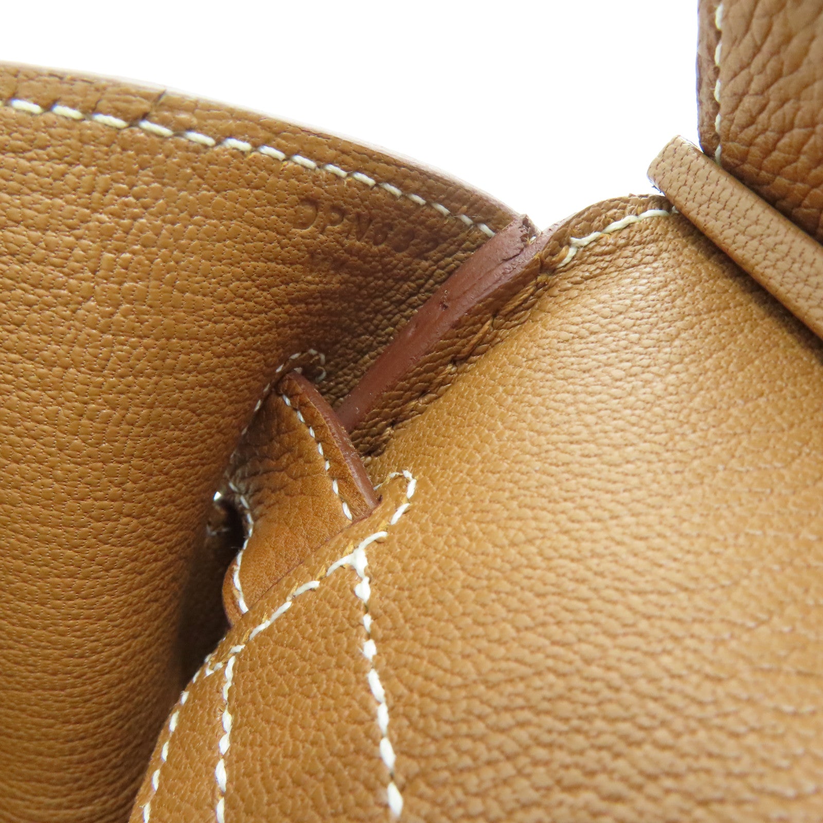 HERMES Vache Trekking皮革Birkin 30金扣手挽袋Gold/啡色