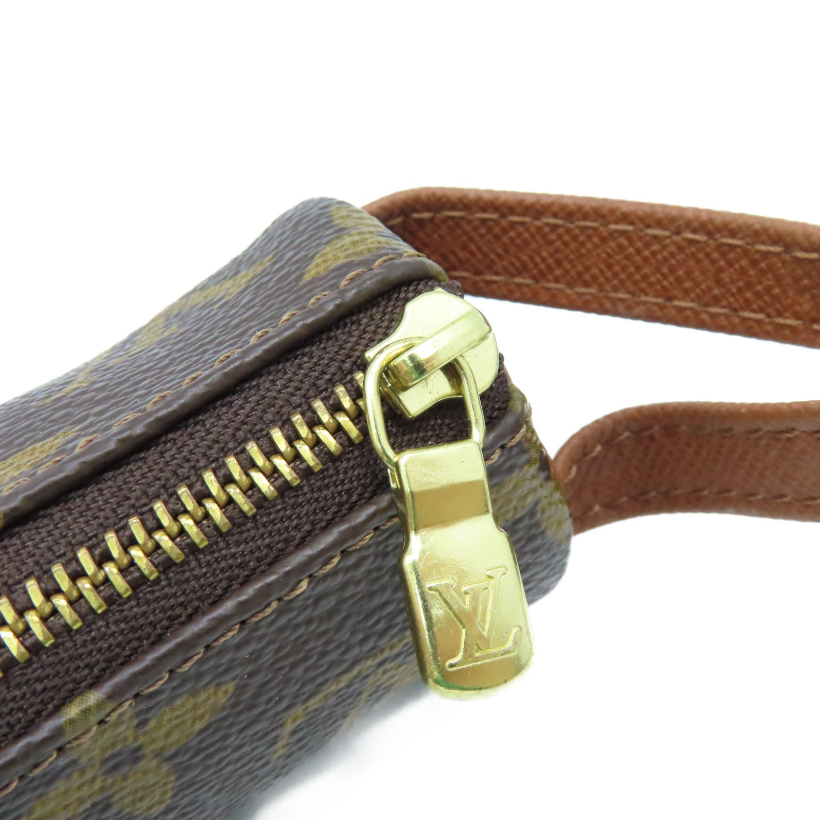 LOUIS VUITTON 【激減優惠】Monogram Micro Papillon Coin Case零錢包啡色