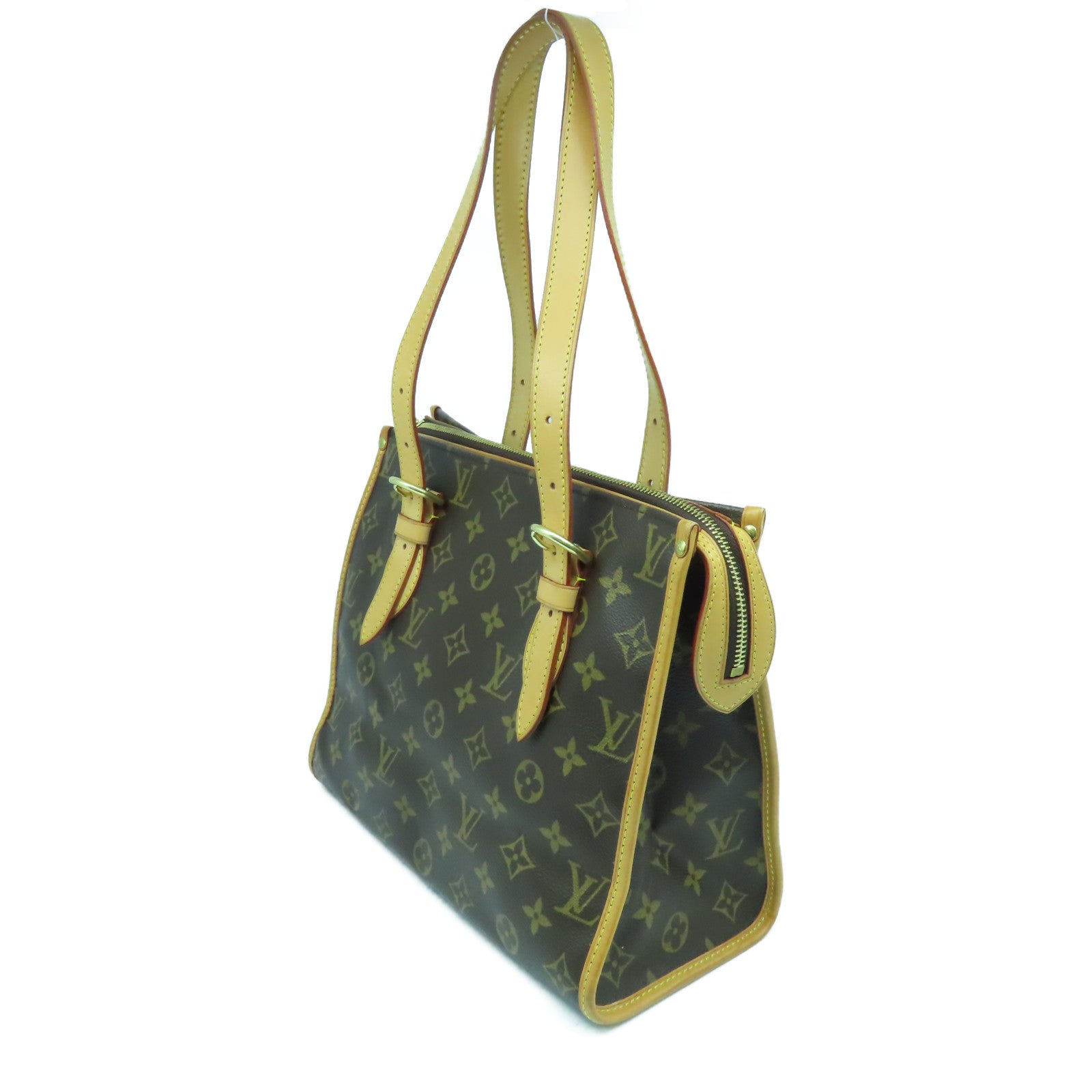 LOUIS VUITTON Monogram Popincourt Haut金扣肩背袋啡色