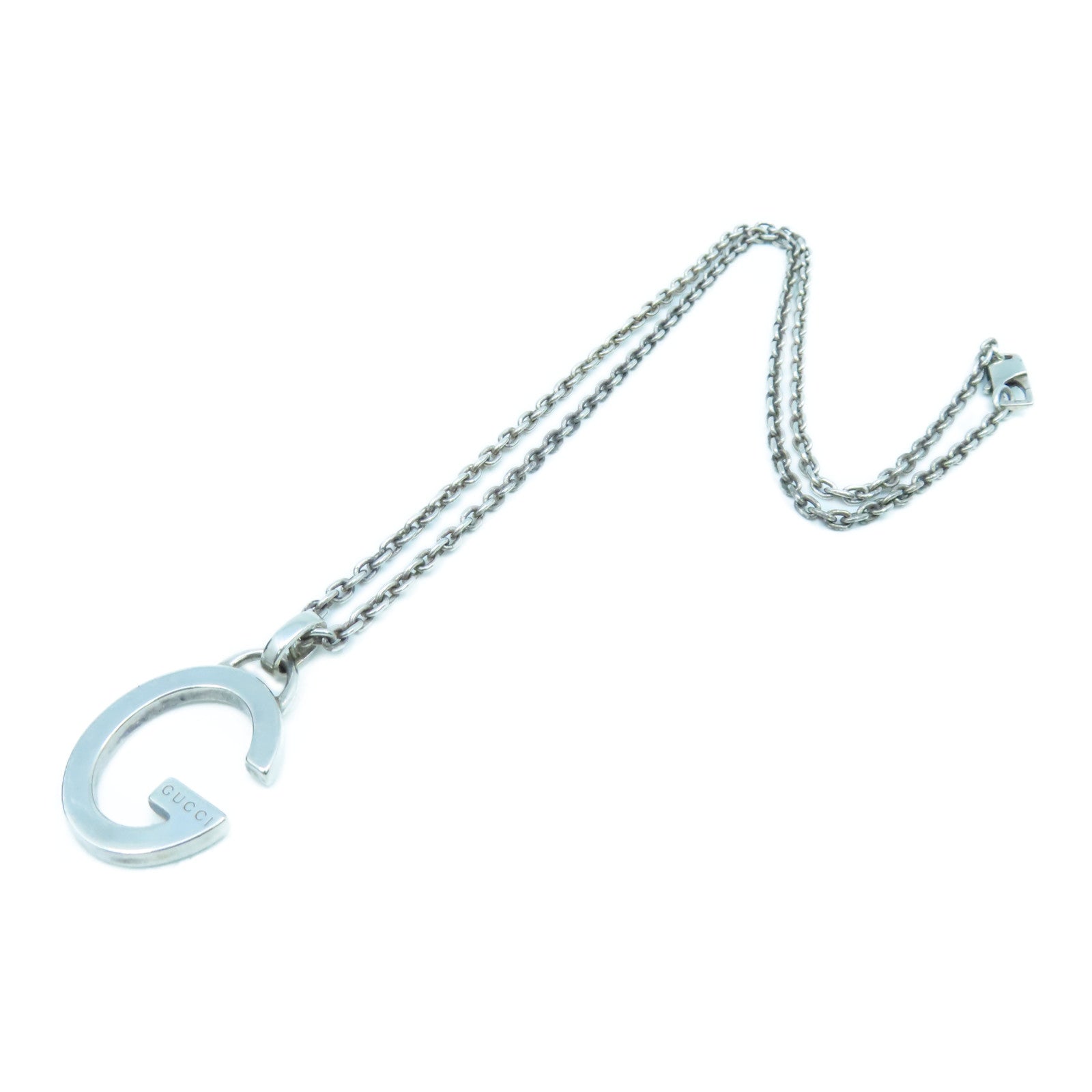 GUCCI 925 Sterling Silver Necklace Necklace