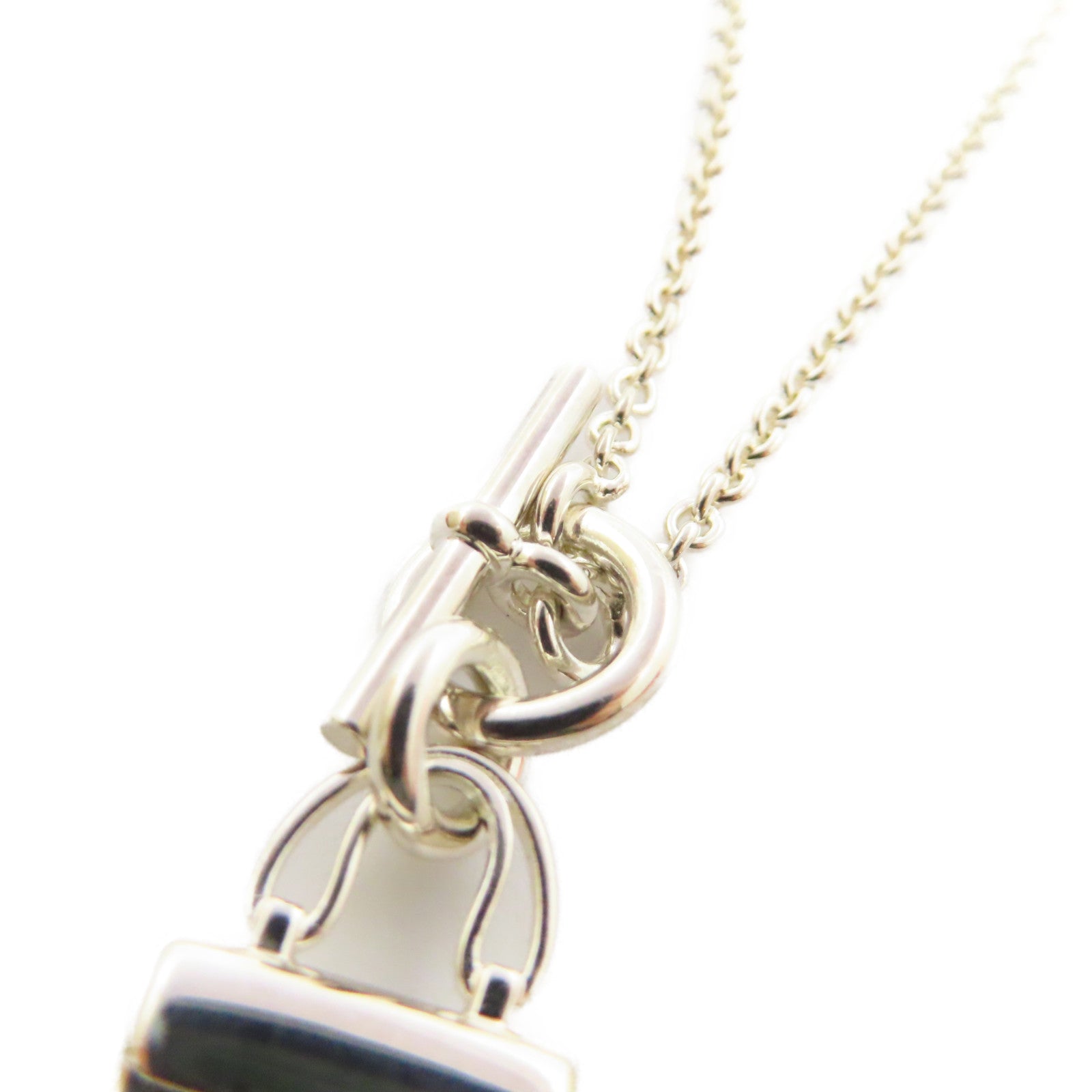 HERMES 925純銀Kelly Necklace項鍊銀色