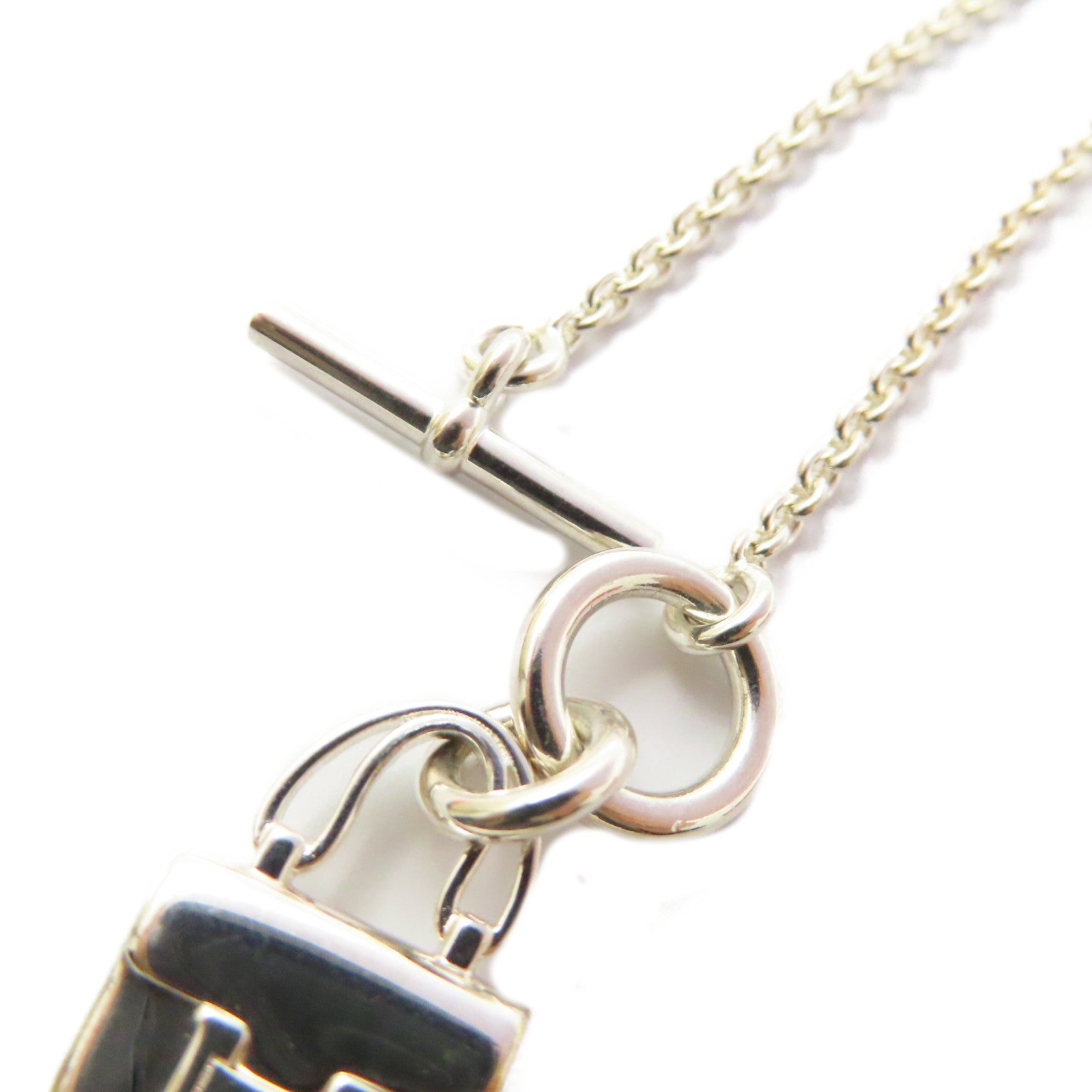 HERMES 925純銀Kelly Necklace項鍊銀色