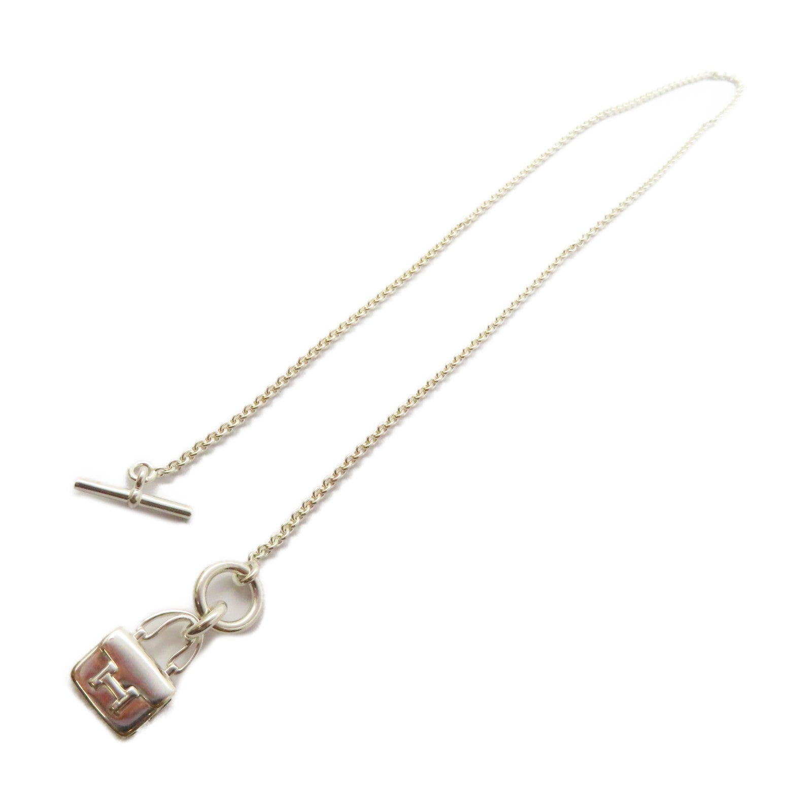 HERMES 925純銀Kelly Necklace項鍊銀色