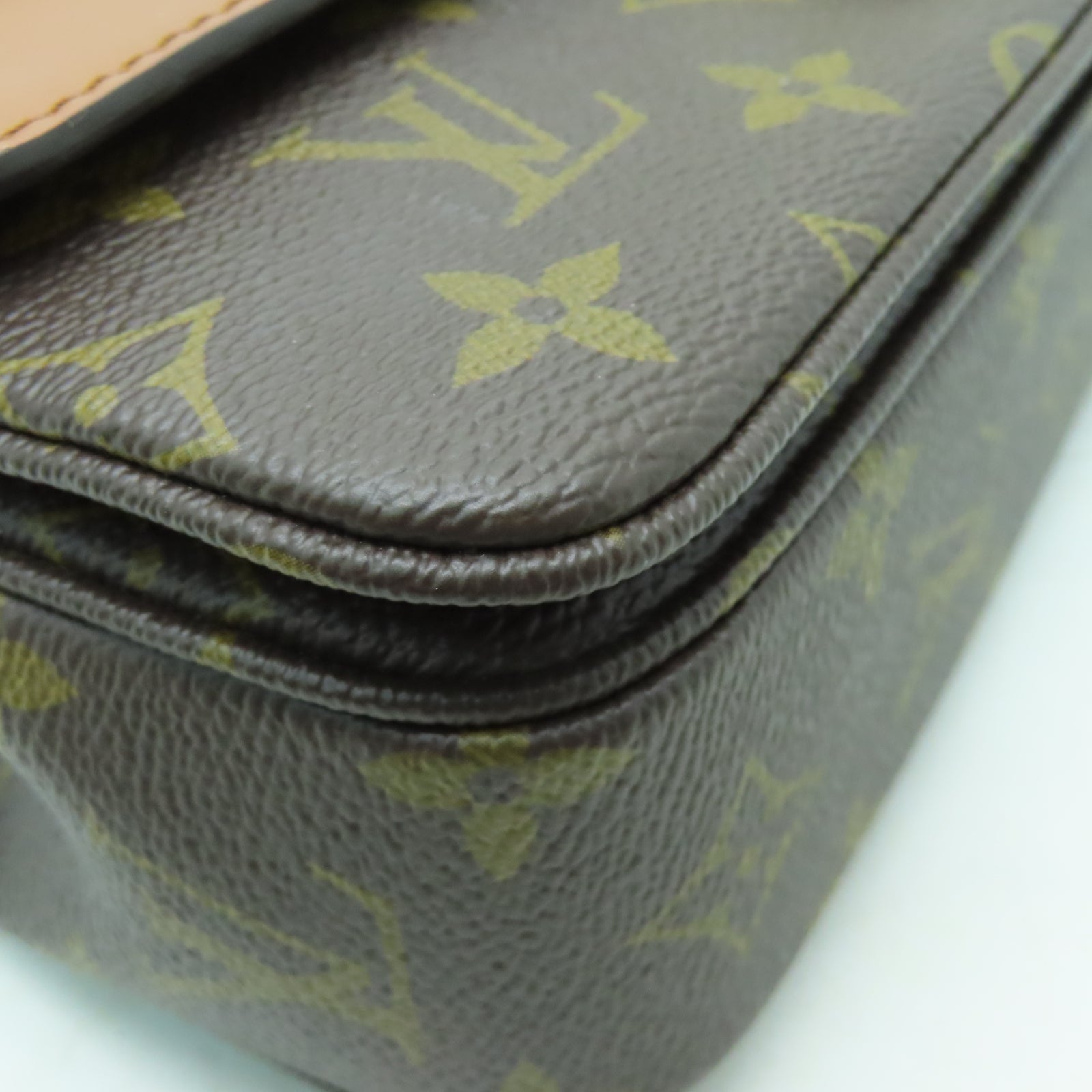 LOUIS VUITTON Monogram Marceau金扣鏈帶肩背袋啡色
