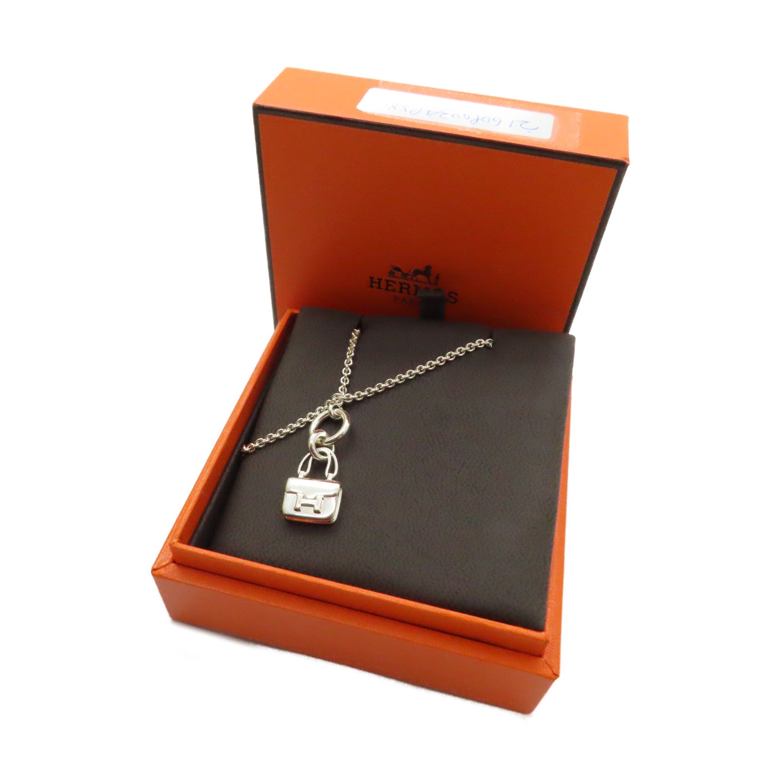 HERMES 925純銀Kelly Necklace項鍊銀色