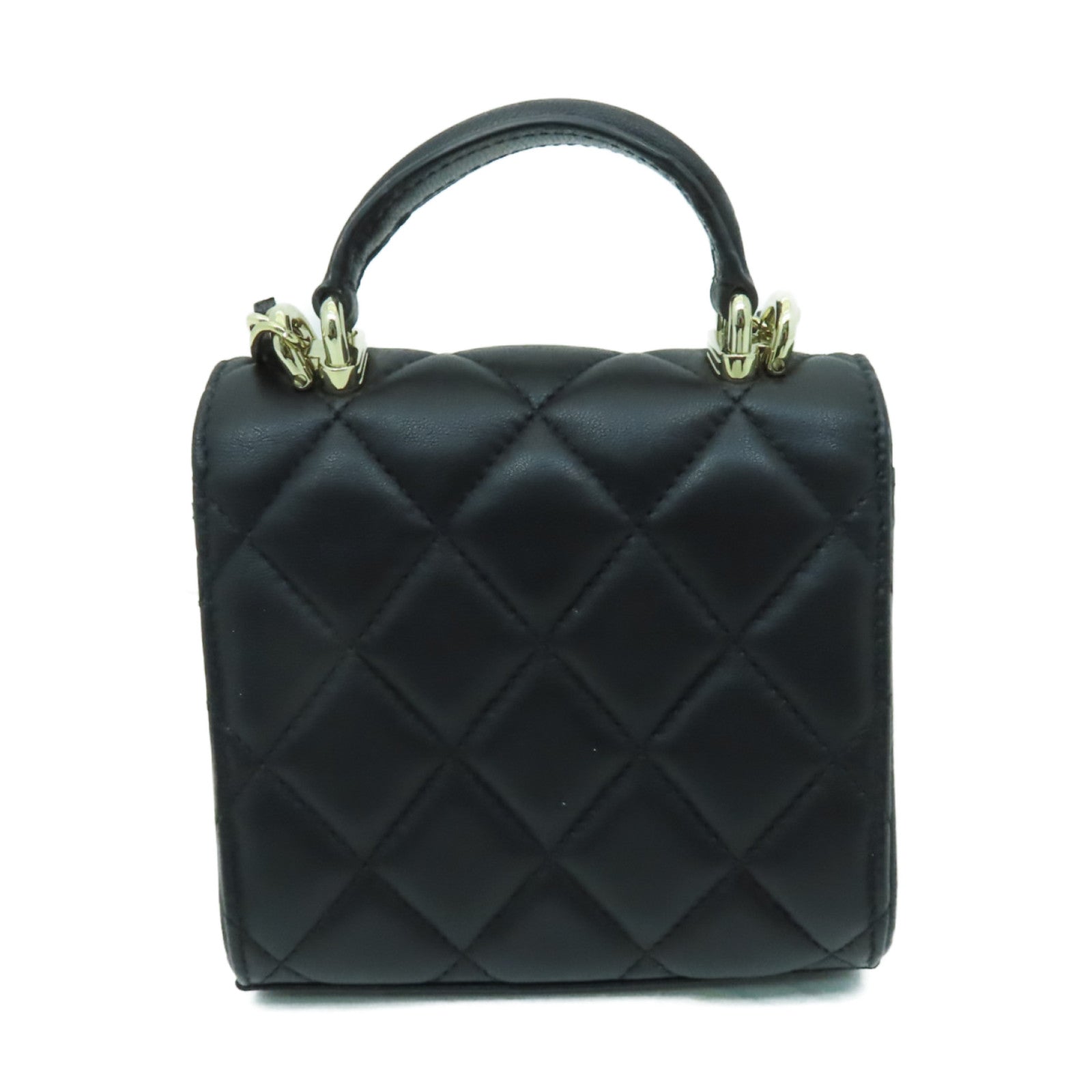 CHANEL 菱格羊皮皮革Chain Shoulder Bag金扣手挽肩背兩用袋