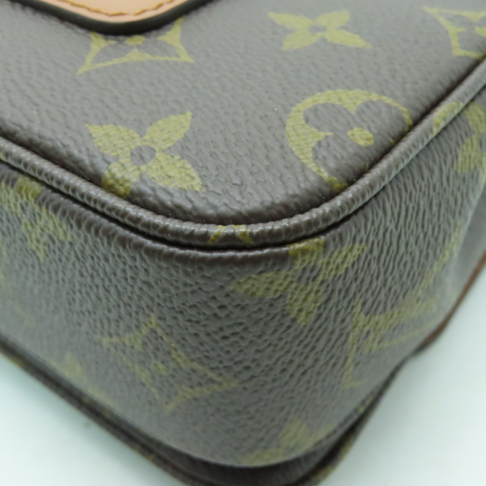 LOUIS VUITTON Monogram Marceau金扣鏈帶肩背袋啡色