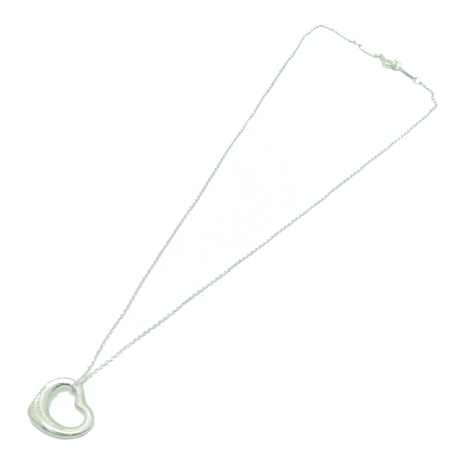 TIFFANY＆CO 925純銀Open Heart Pendant項鏈