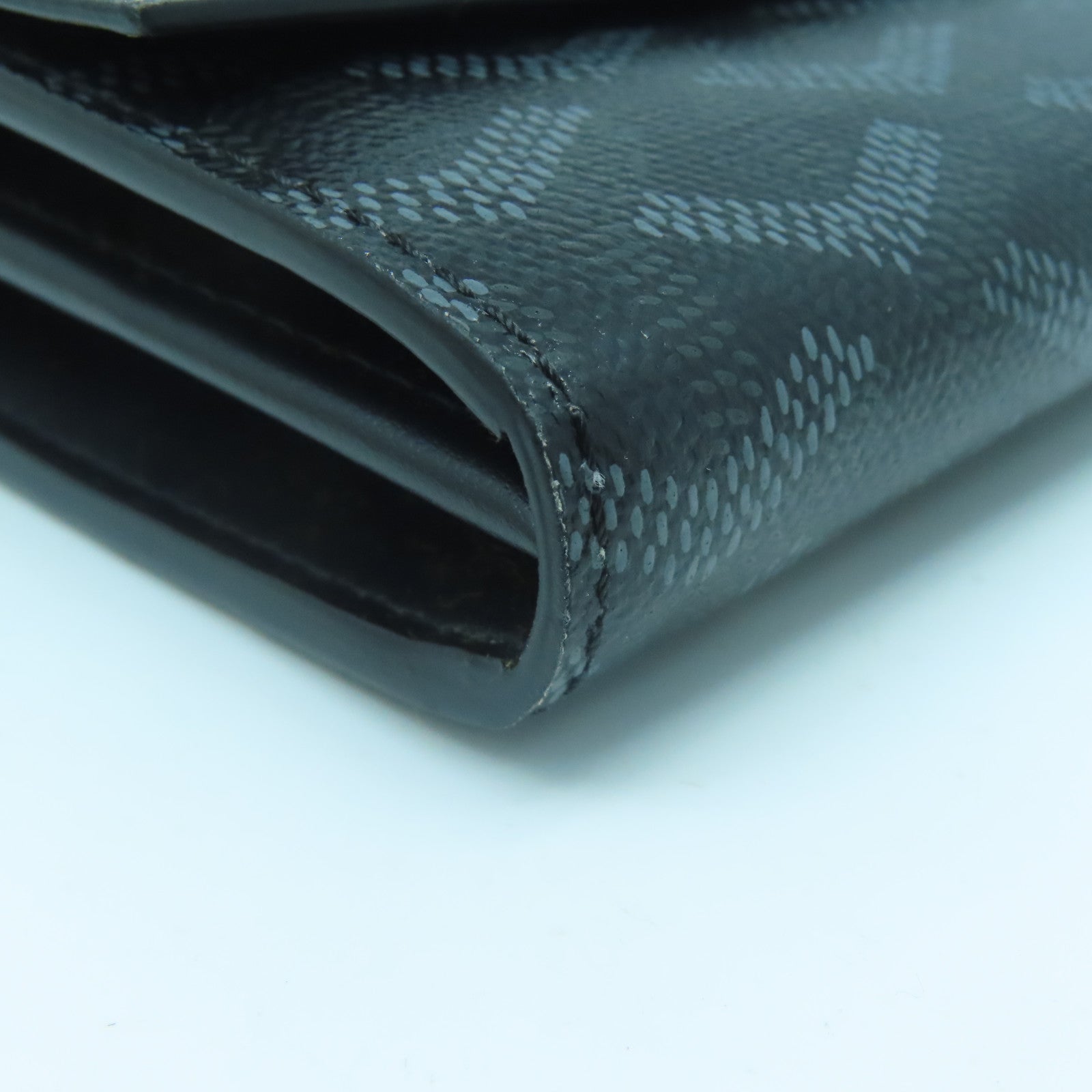 GOYARD 塗層帆布Varenne Continental Wallet銀扣肩背袋黑色