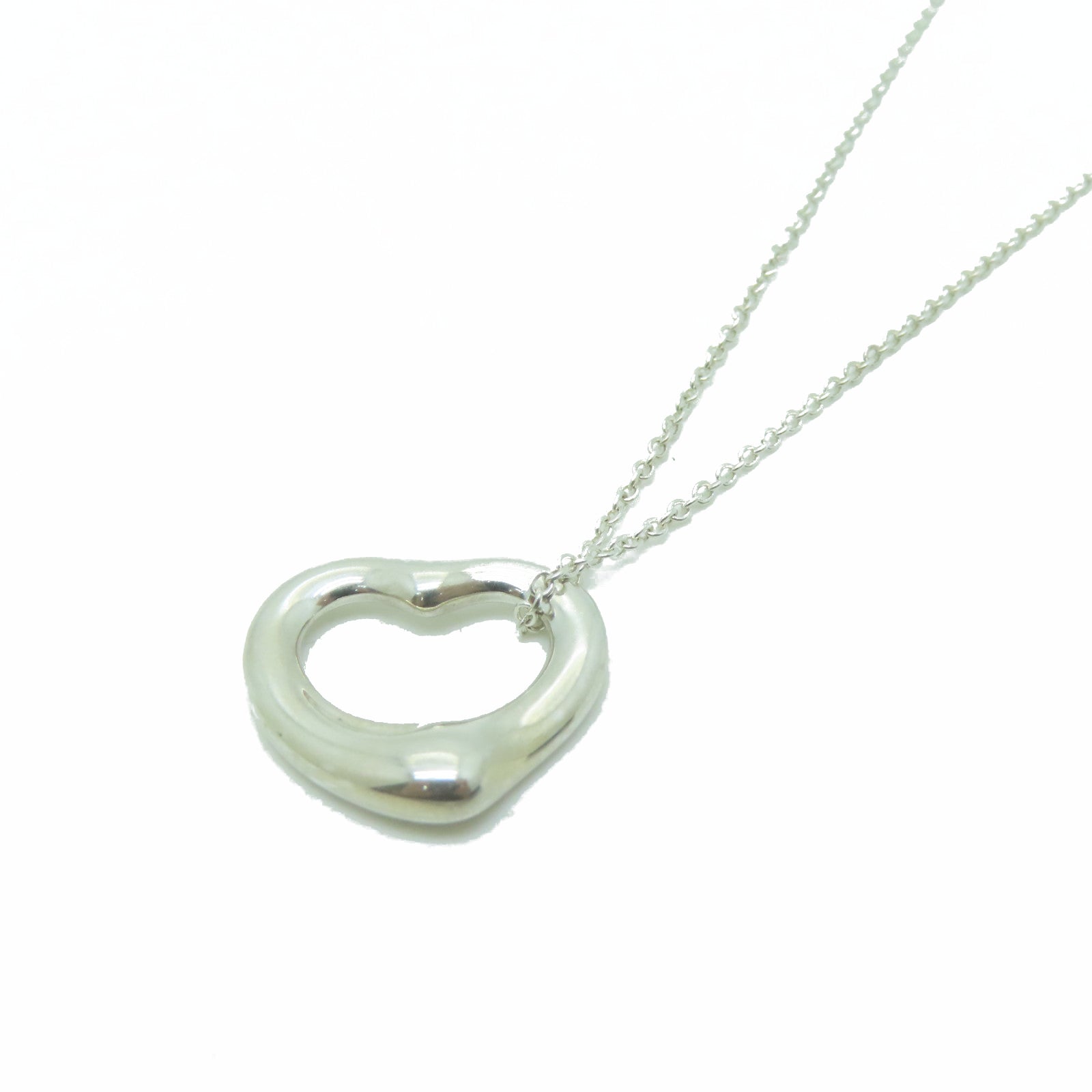 TIFFANY＆CO 925純銀Open Heart Pendant項鏈