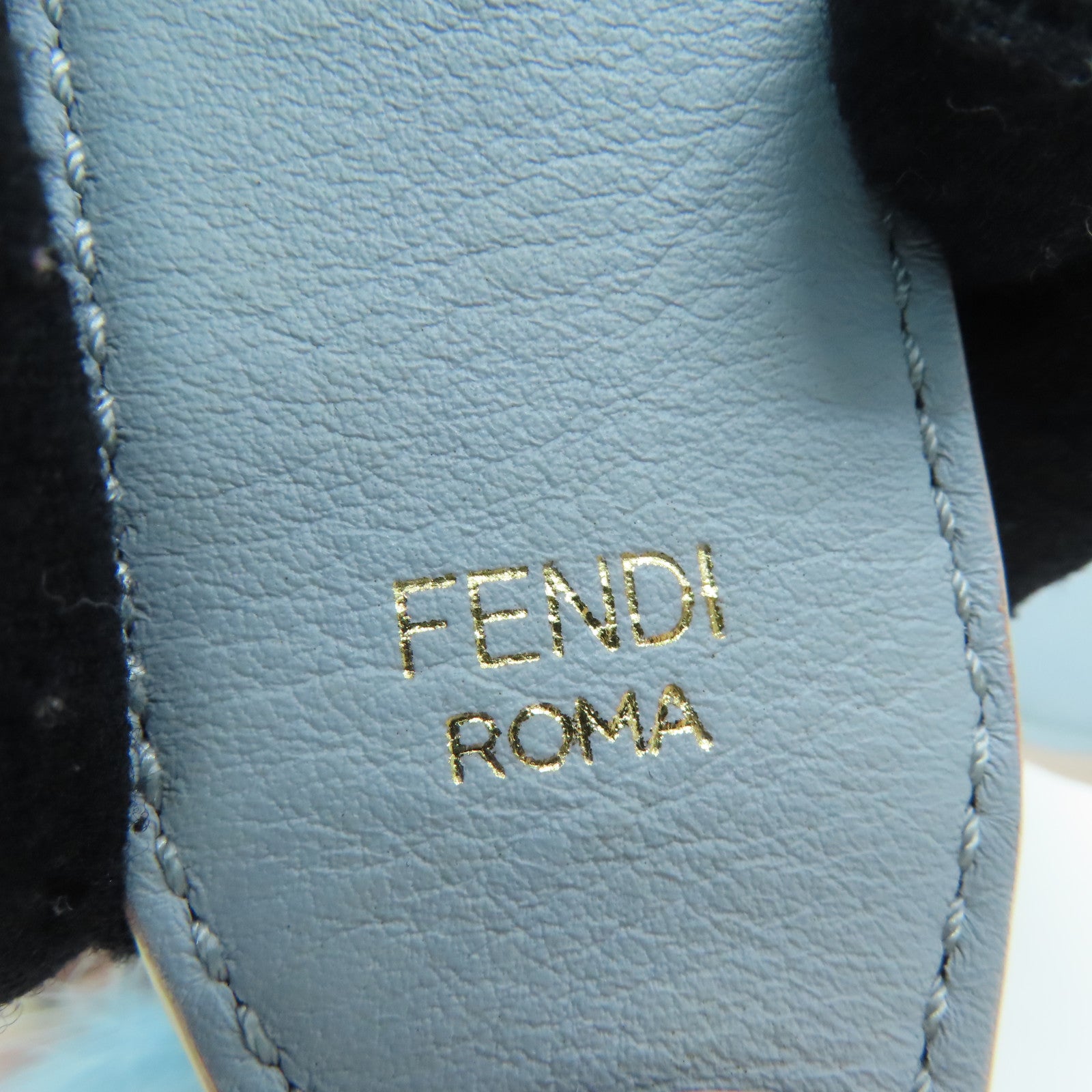 FENDI [sharp discount] cowhide leather Strap shoulder strap red white black